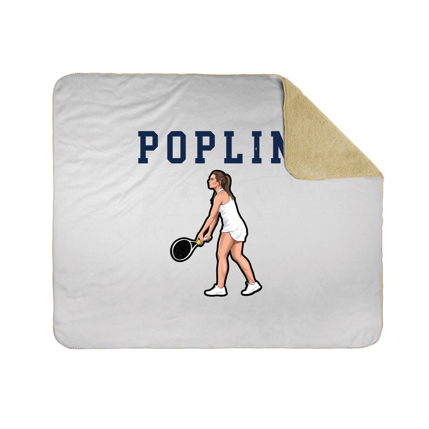 Throw Blanket — Shirsey in White