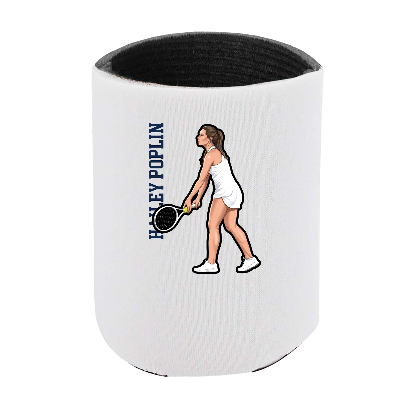Can Holder — Name Vertical in White