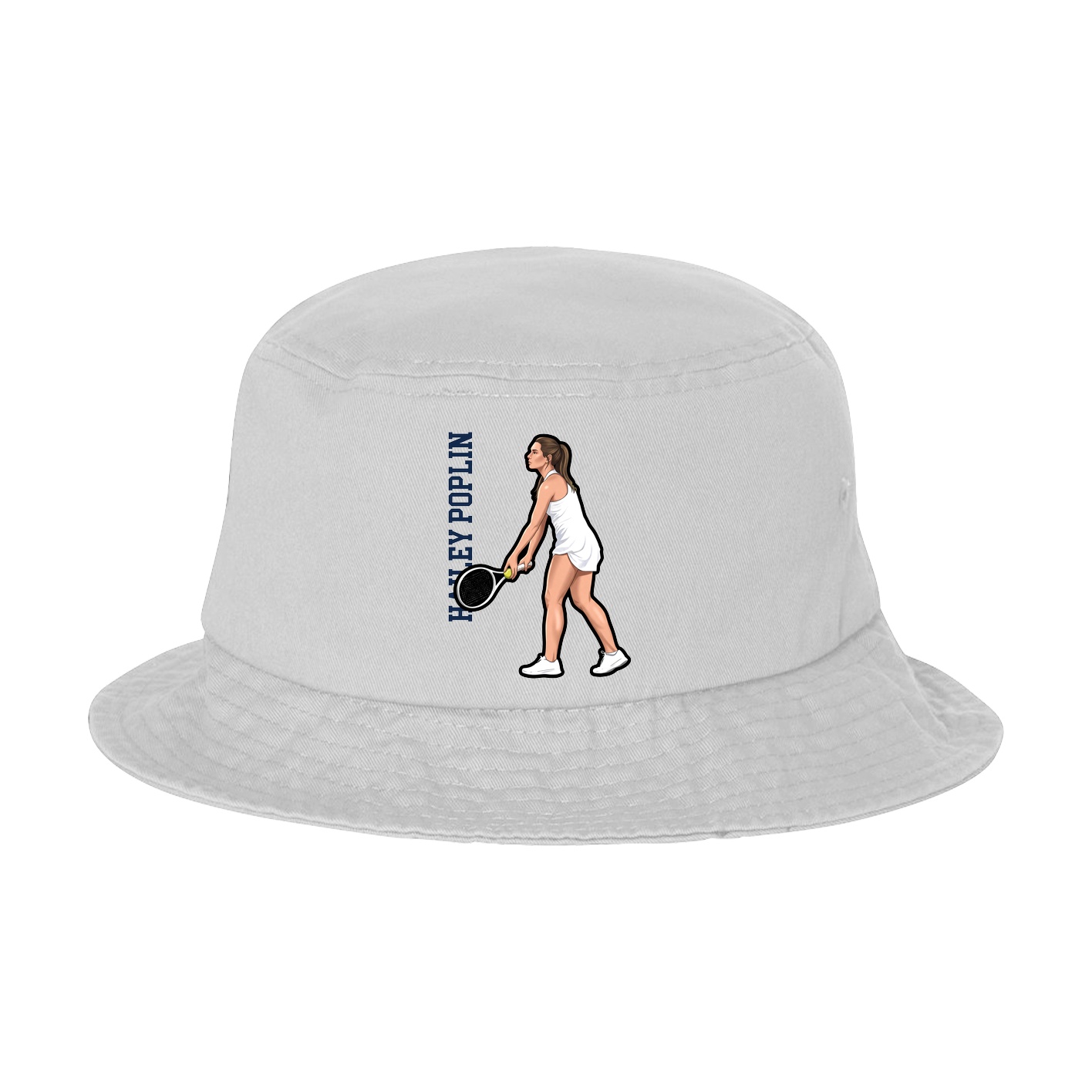 Bucket Cap — Name Vertical in White