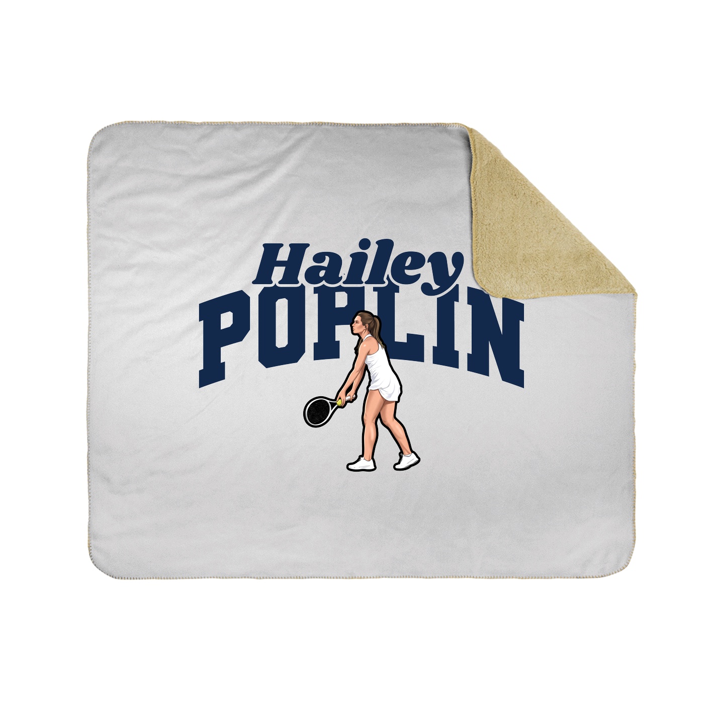 Throw Blanket — Signature Arch in White