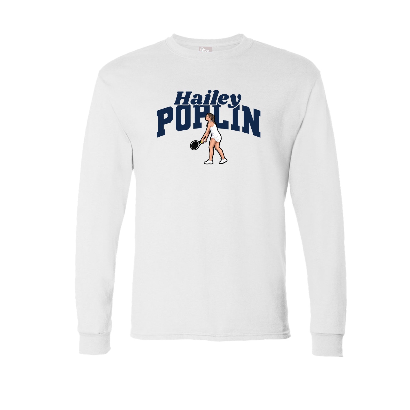 Long Sleeve Tee — Signature Arch in White