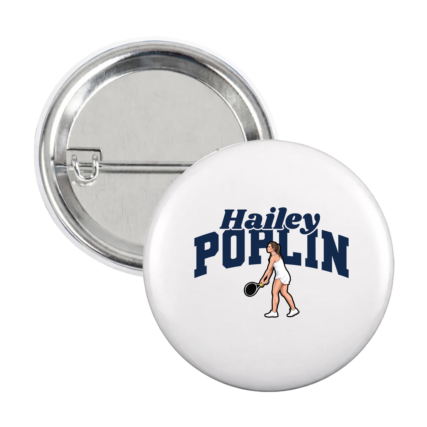 Game Day Button — Signature Arch in White