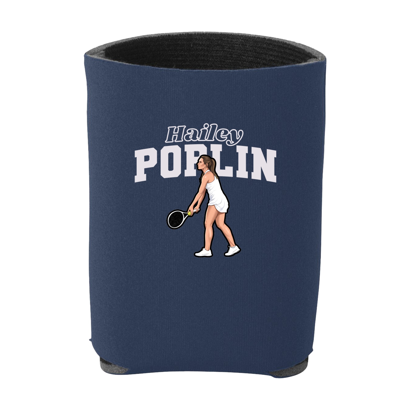 Can Holder — Name Arch in Navy