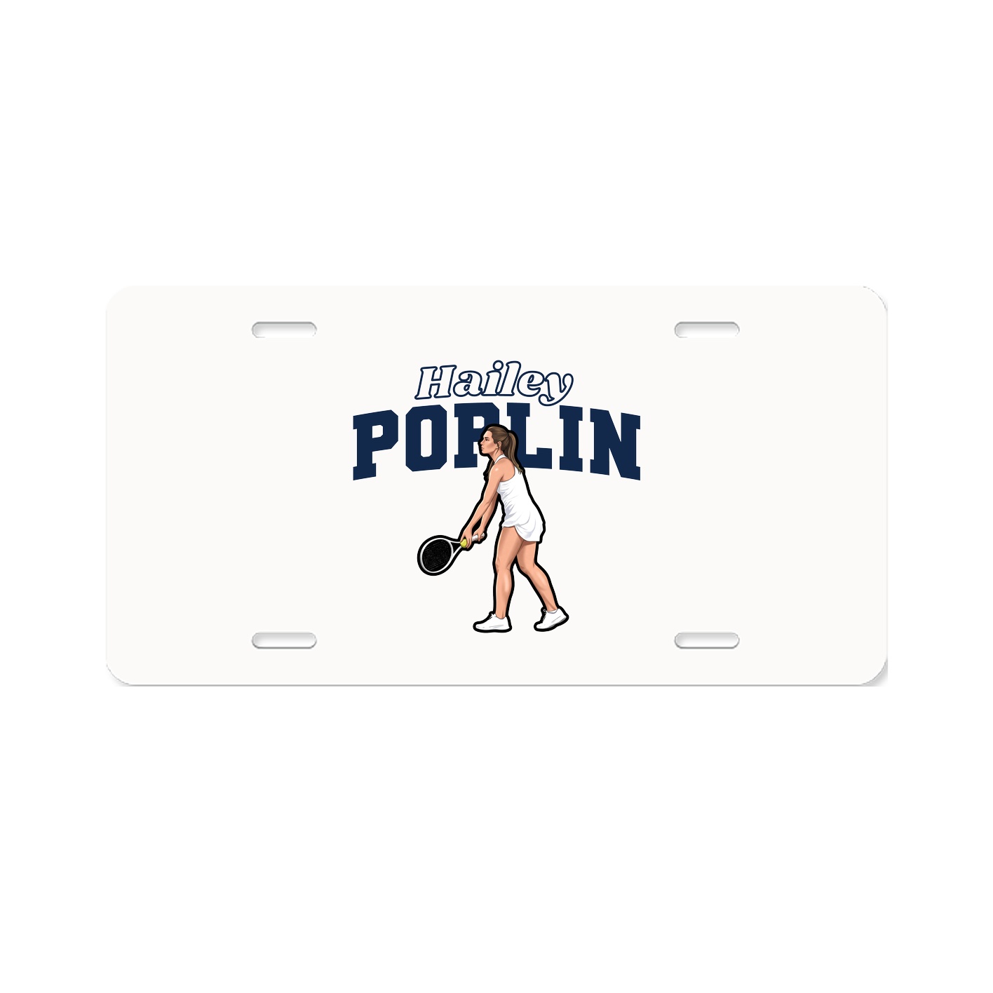 License Plate — Name Arch in Classic