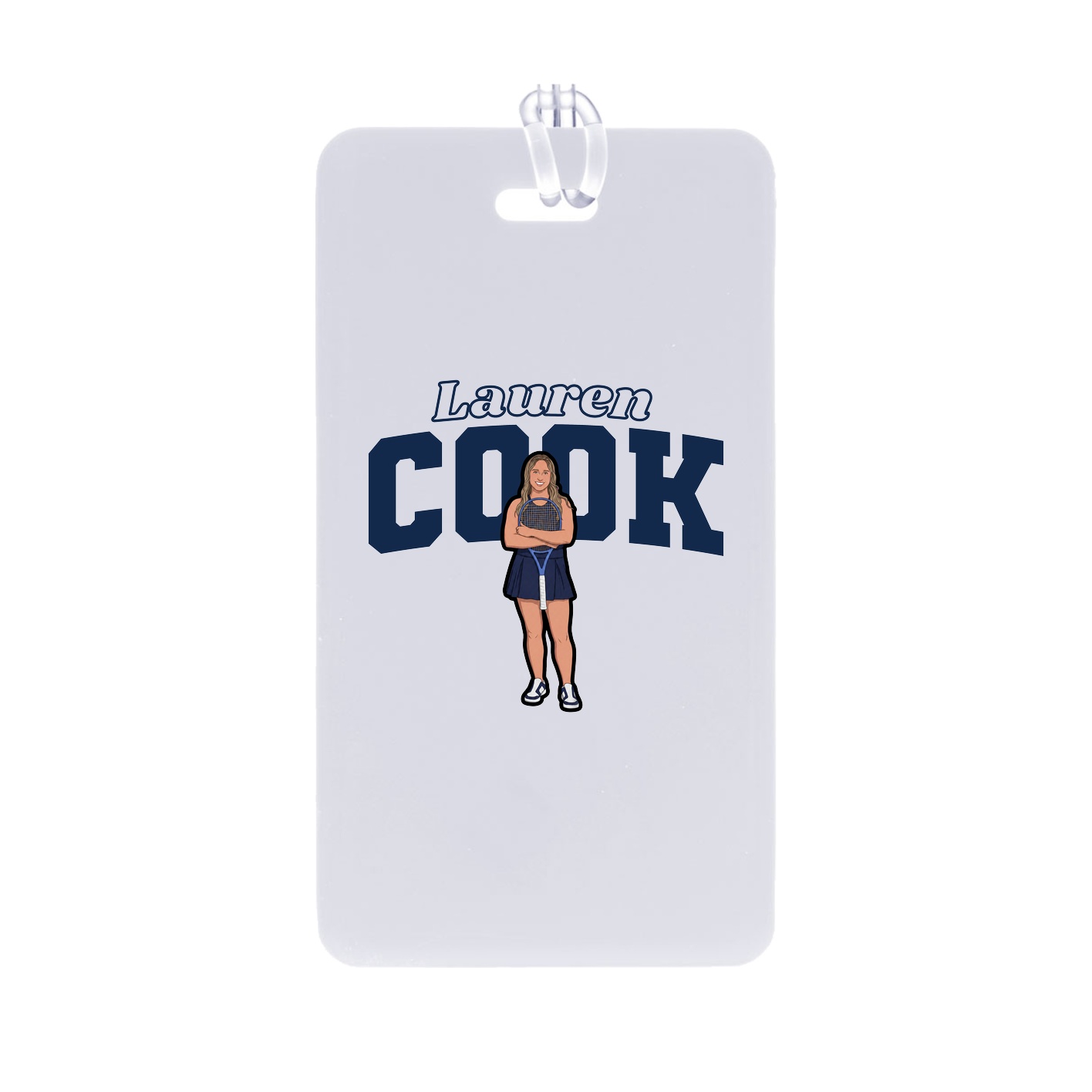 Bag Tag — Name Arch in Classic