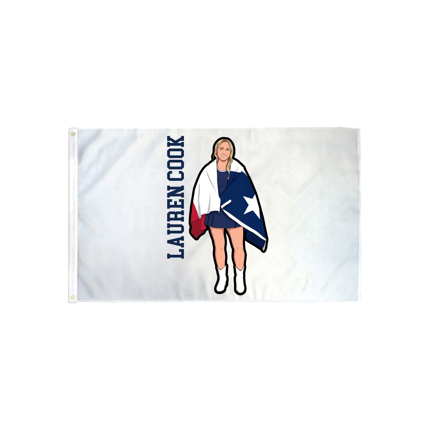 3x5 Flag — Name Vertical in Classic