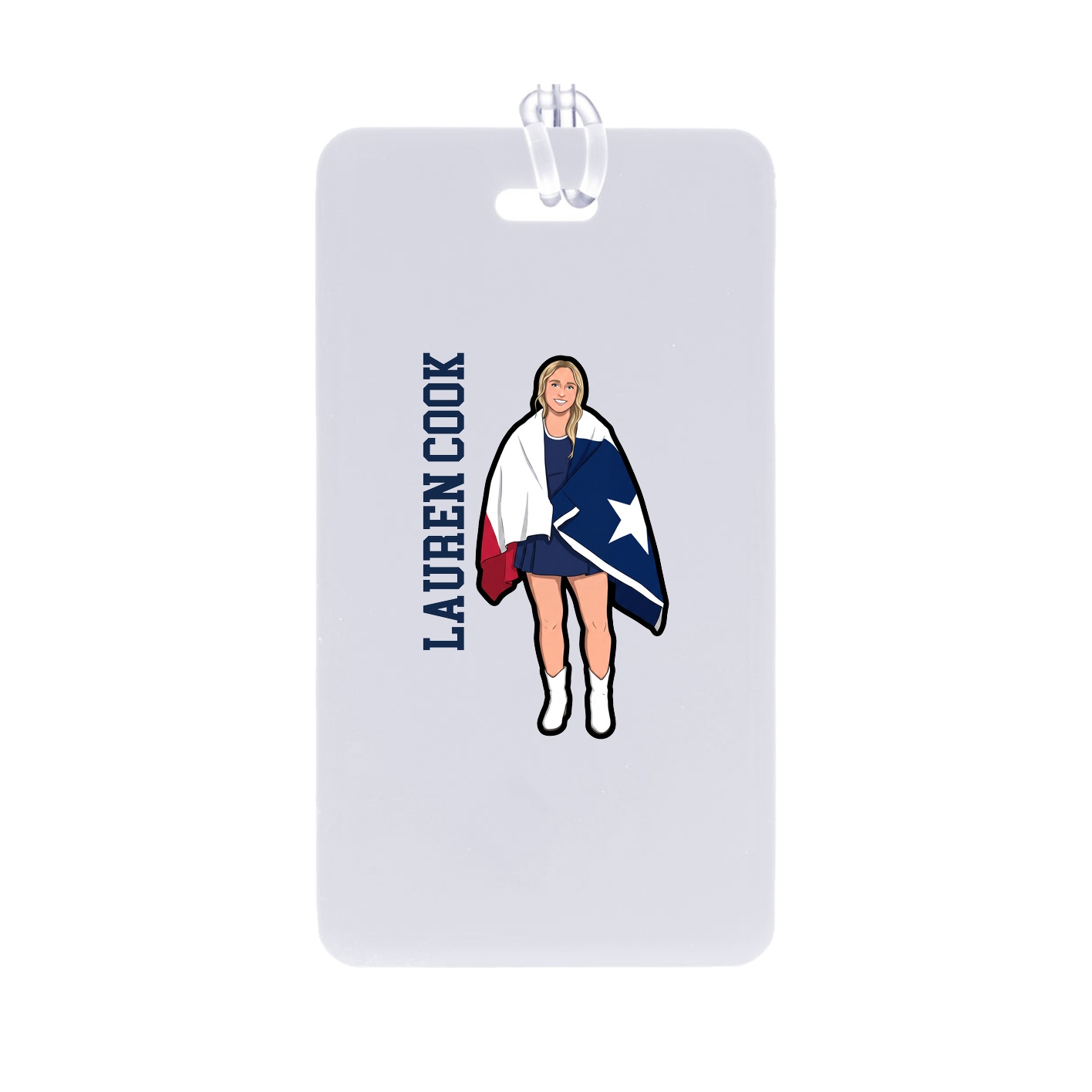 Bag Tag — Name Vertical in Classic