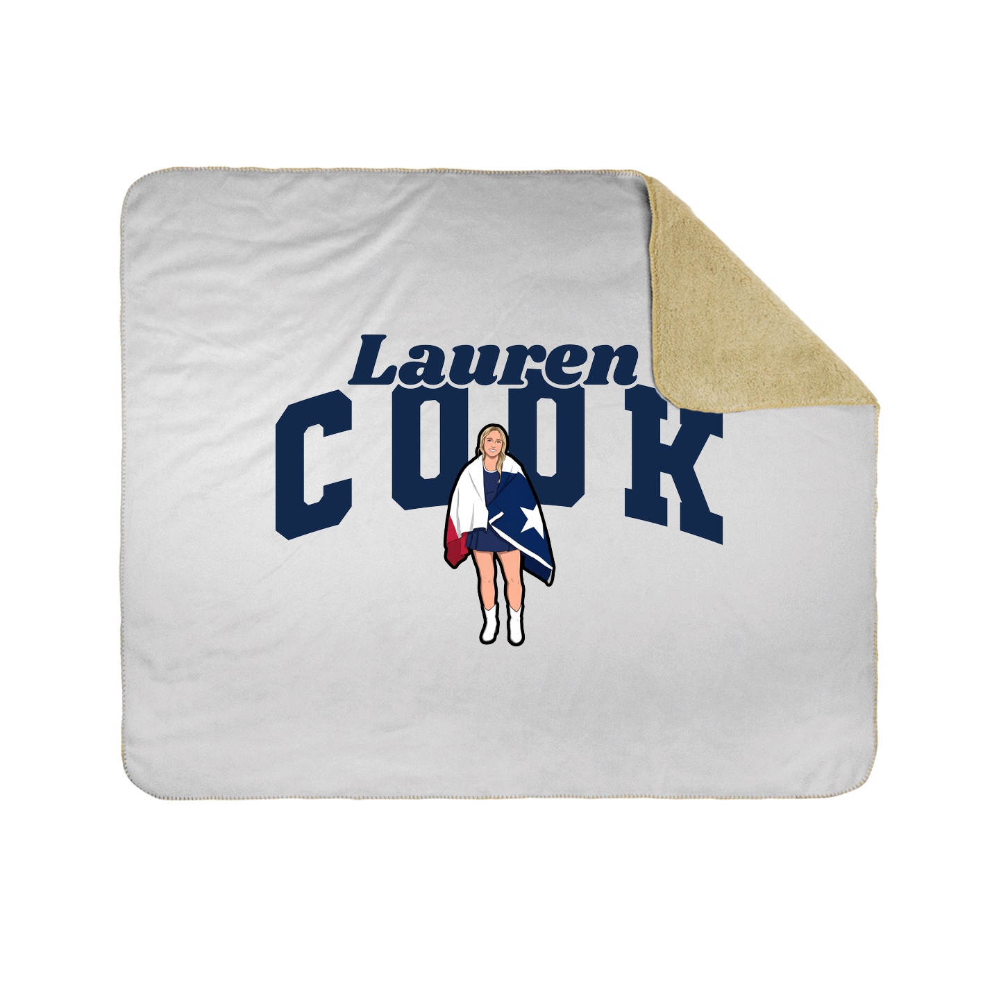 Throw Blanket — Signature Arch in White