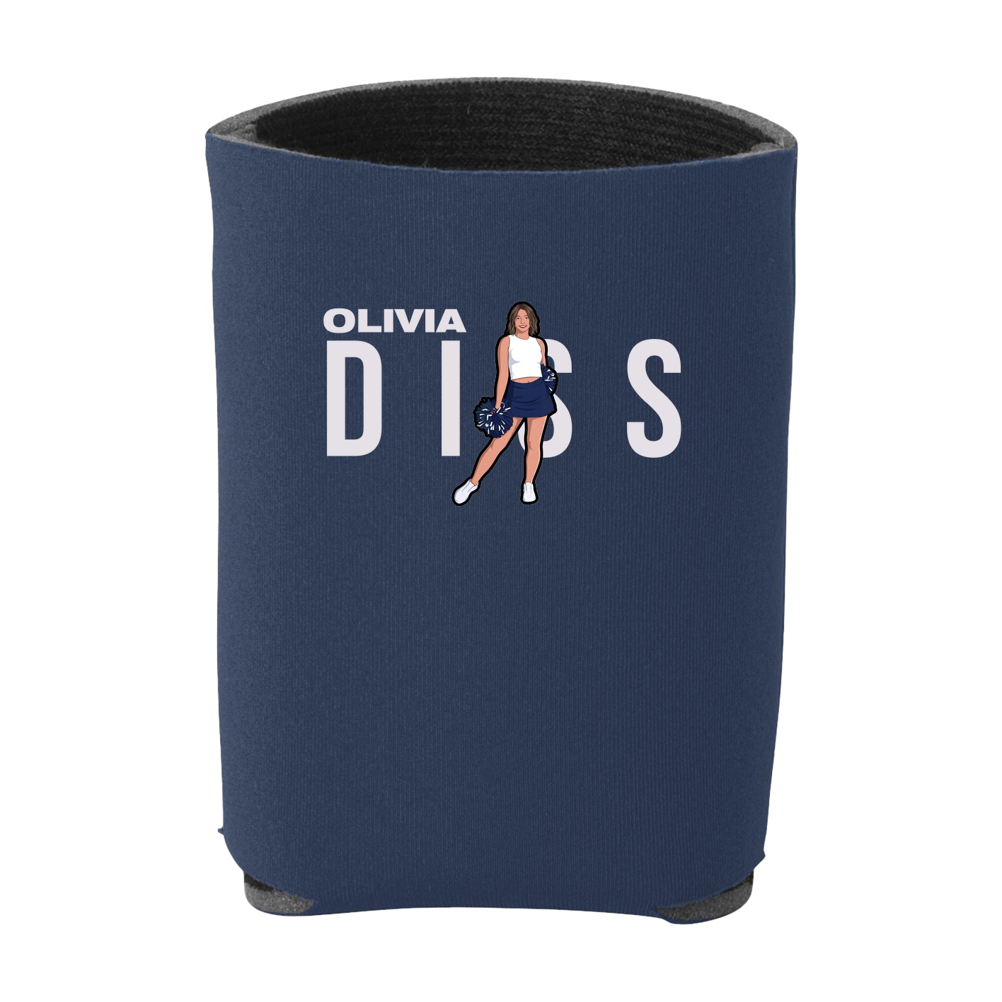 Can Holder — Player Name in Navy
