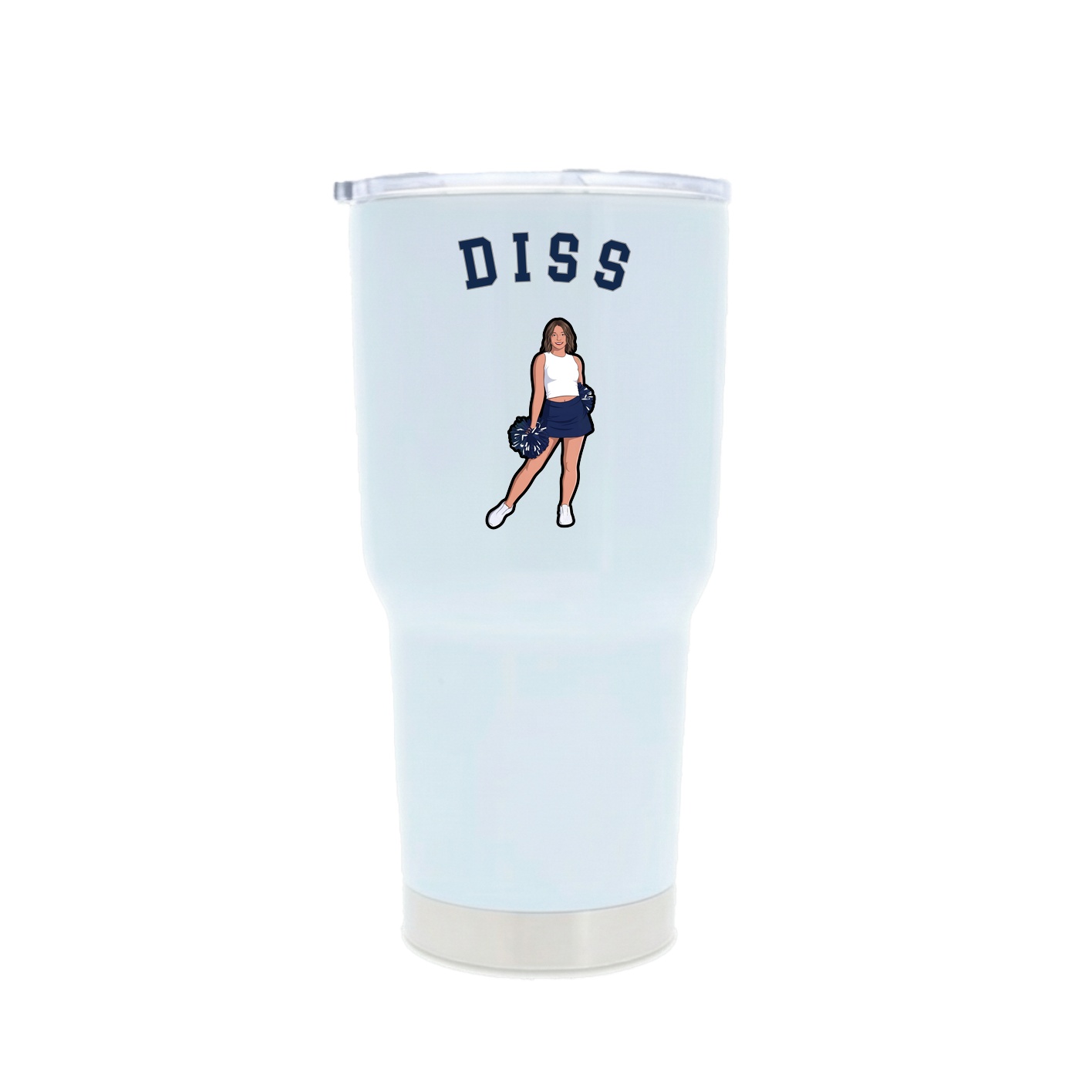 30oz Stainless Steel Tumbler — Shirsey Arch in White