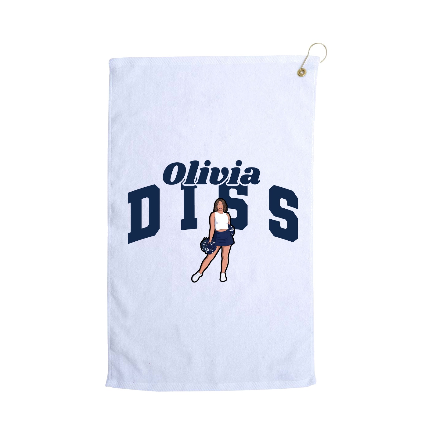 Golf Towel — Signature Arch in White