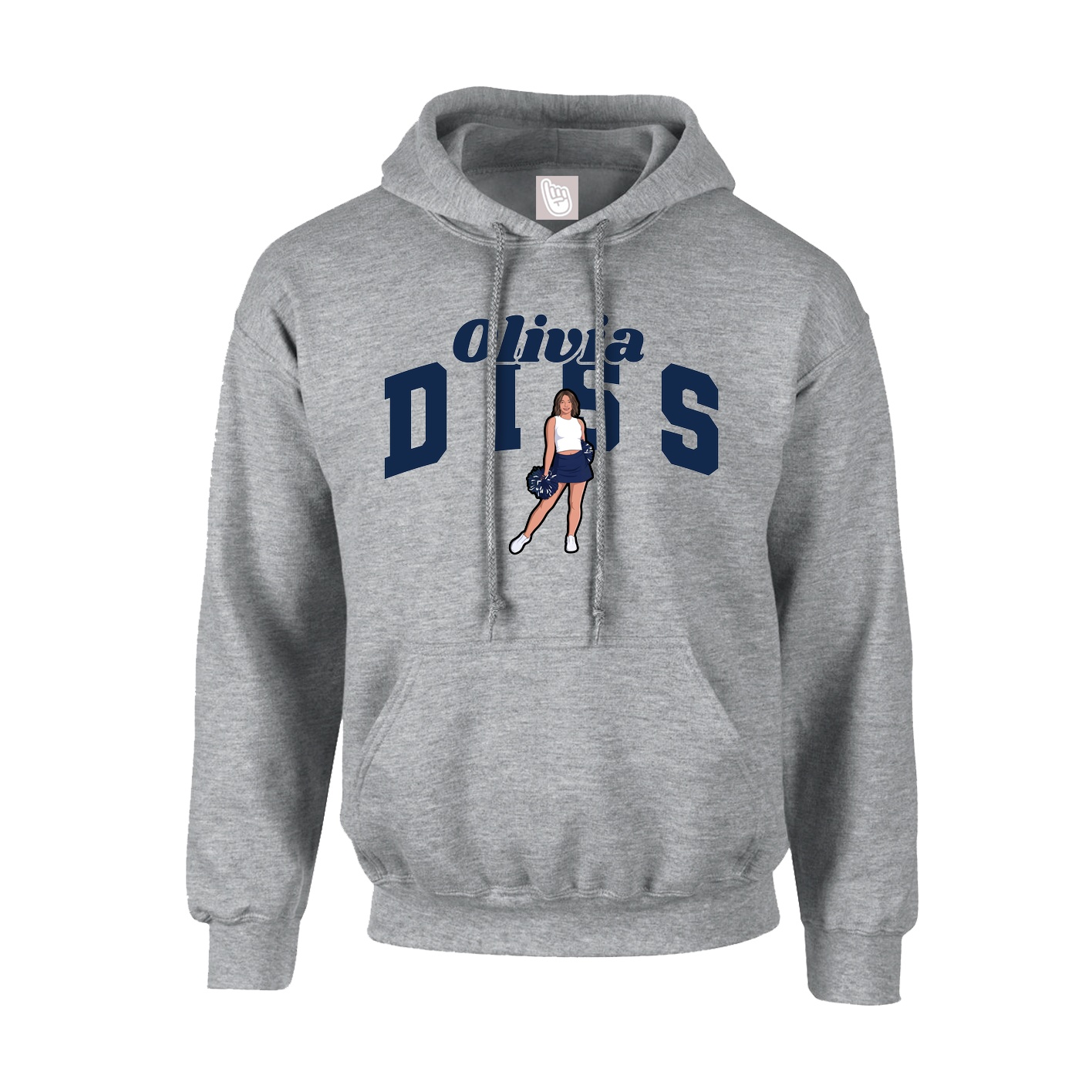 Hoodie — Signature Arch in Grey