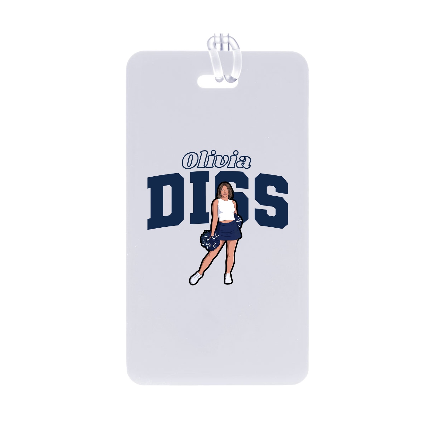 Bag Tag — Name Arch in Classic