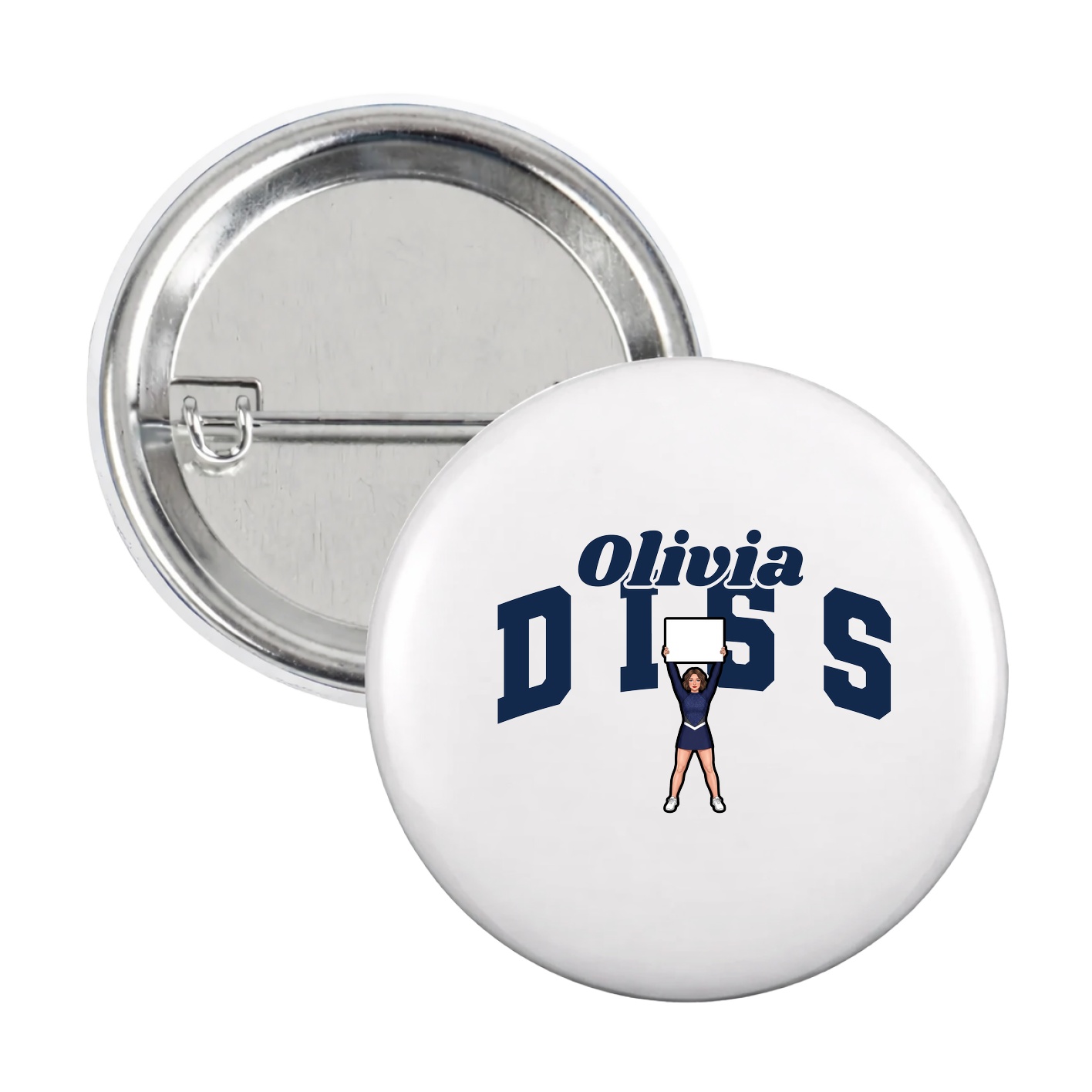 Game Day Button — Signature Arch in White