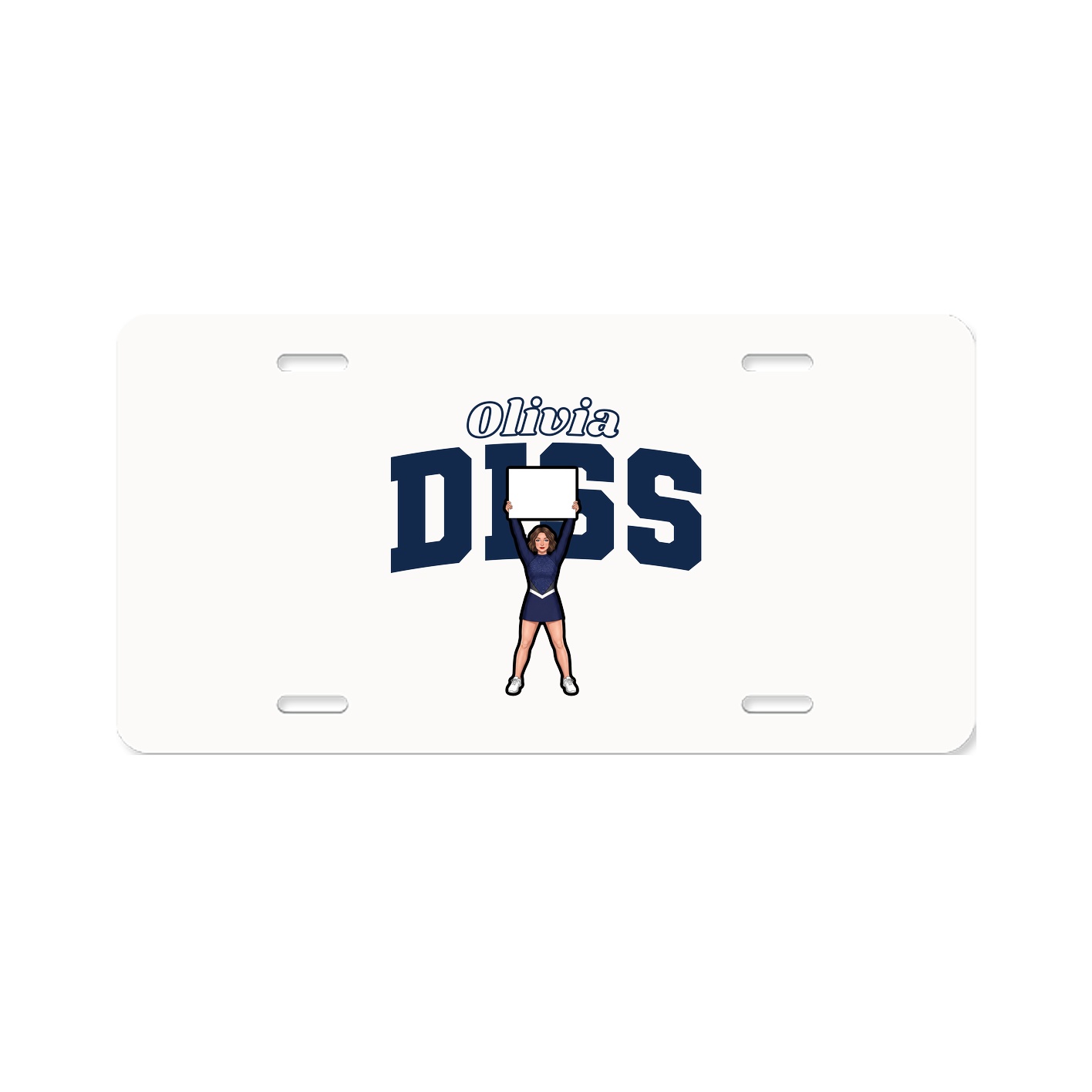 License Plate — Name Arch in Classic