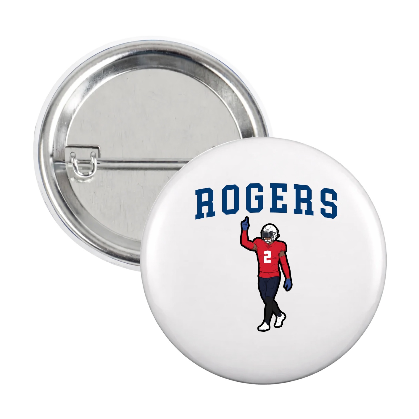 Game Day Button — Shirsey in White