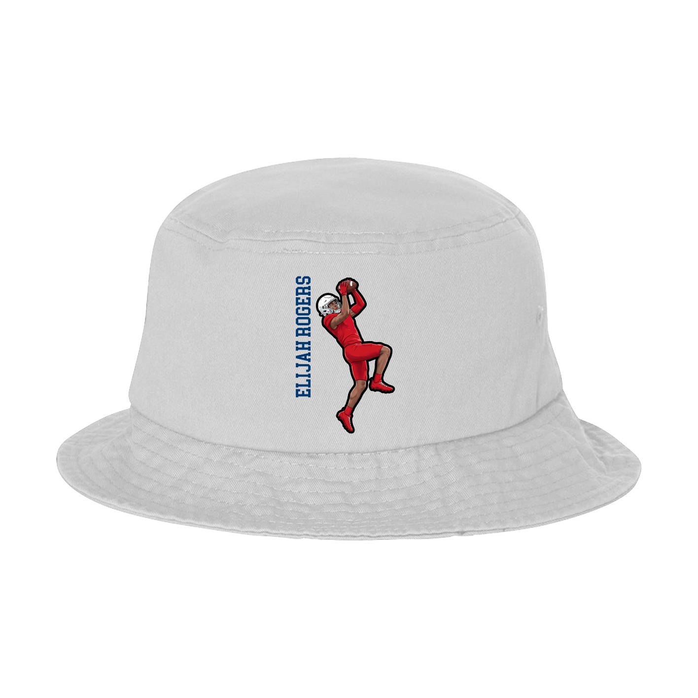 Bucket Cap — Name Vertical in White