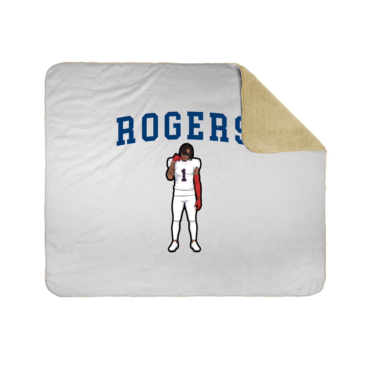 Throw Blanket — Shirsey in White