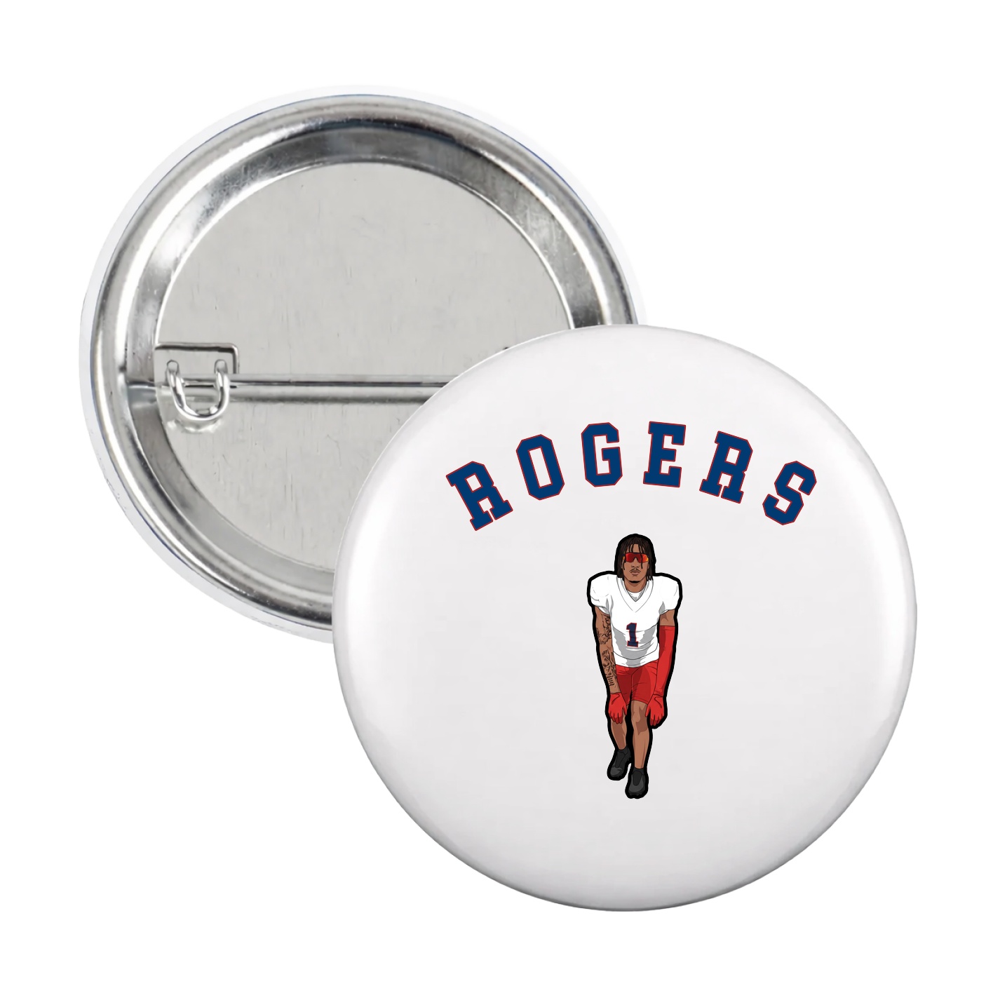 Game Day Button — Shirsey Arch in White