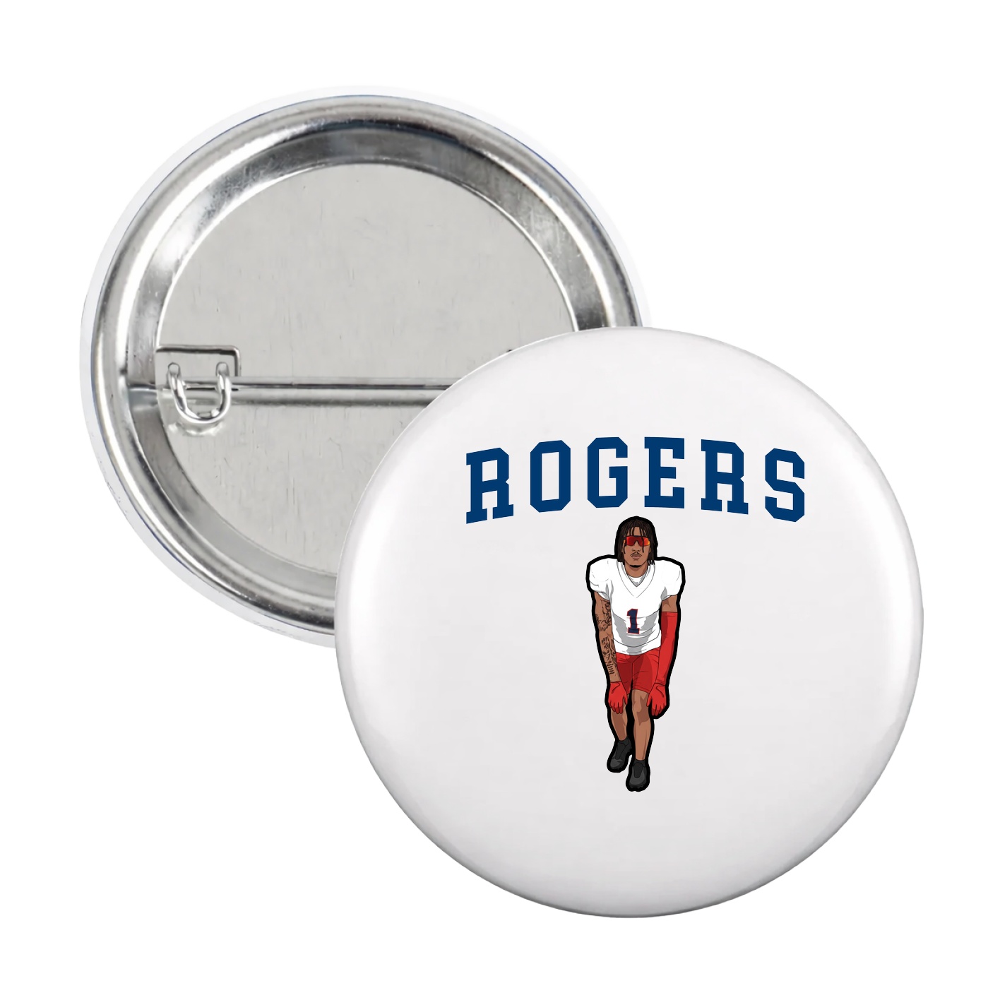 Game Day Button — Shirsey in White