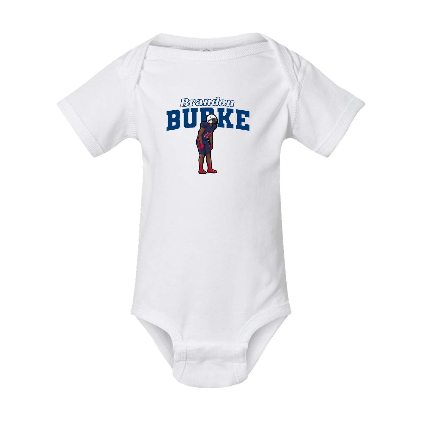 Baby Onesie — Name Arch in White