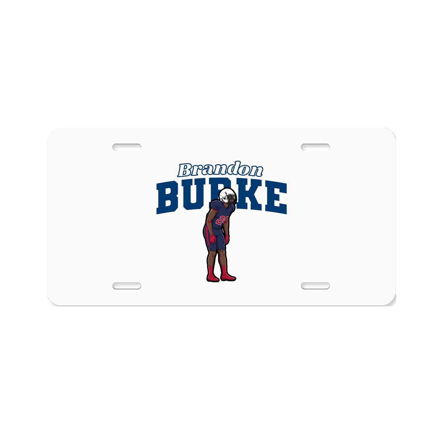 License Plate — Name Arch in Classic