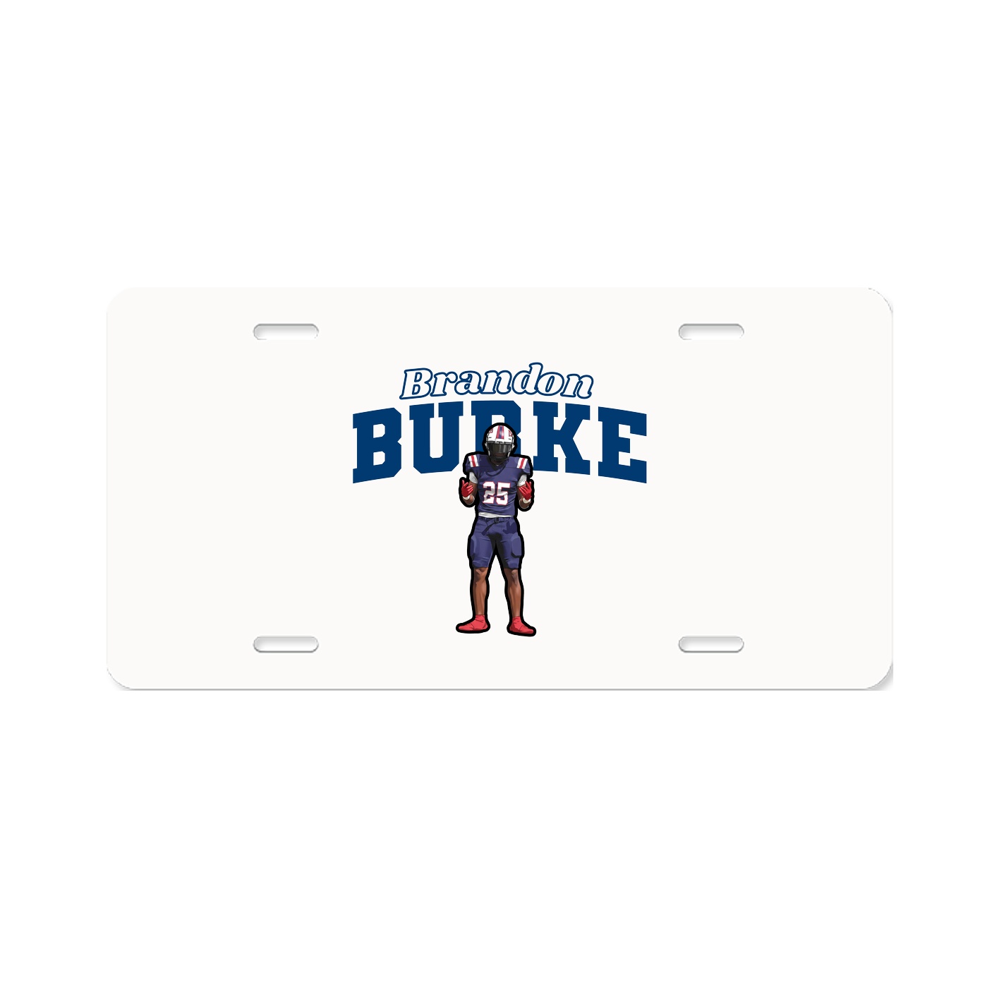 License Plate — Name Arch in Classic