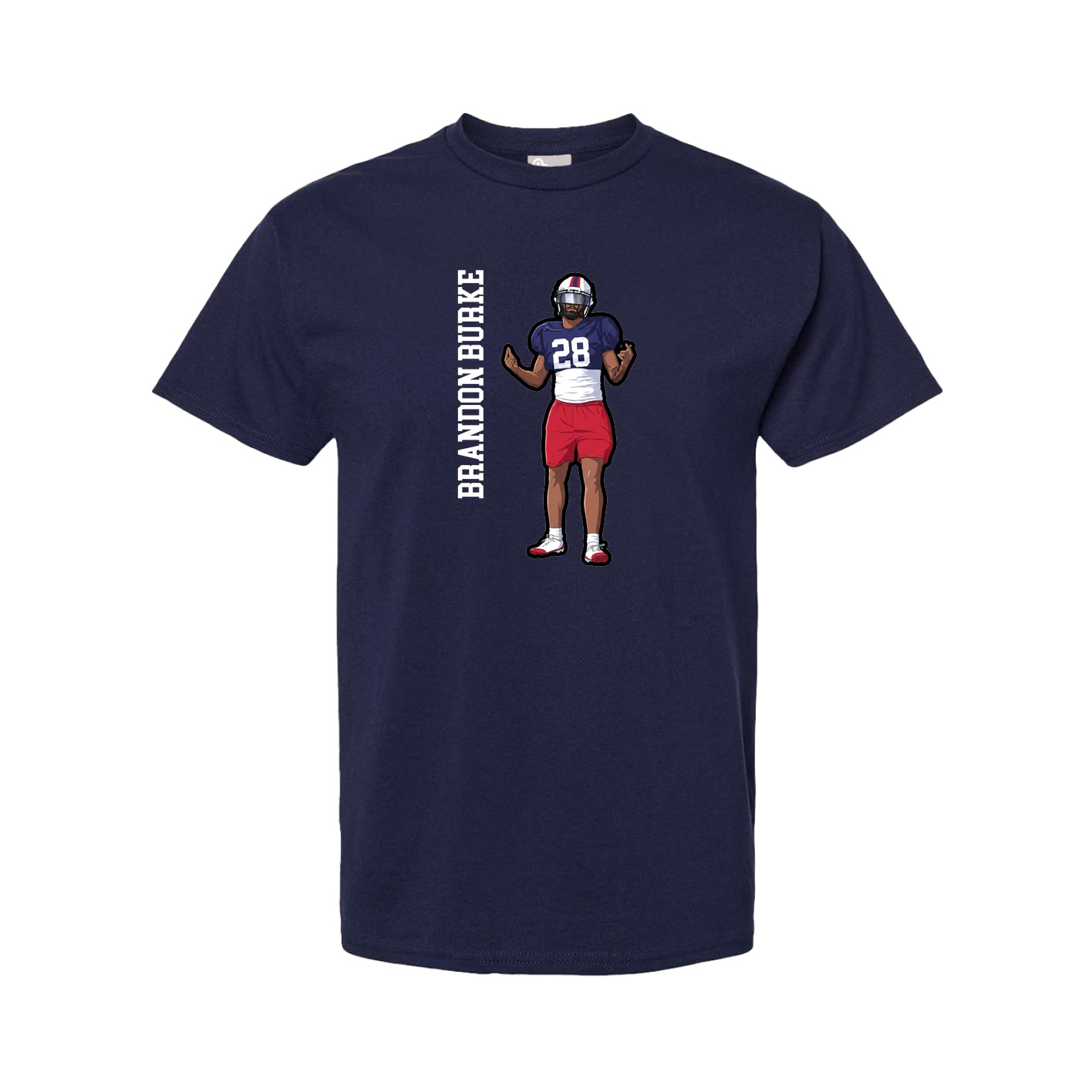Youth Tee — Name Vertical in Navy