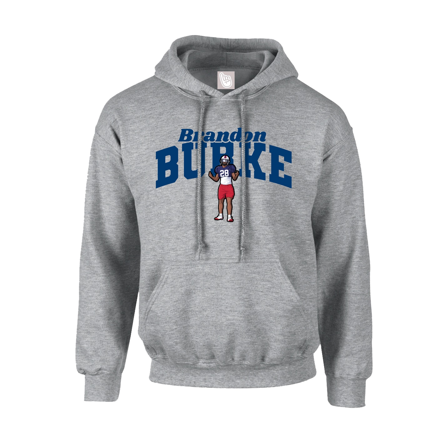 Youth Hoodie — Signature Arch in Grey