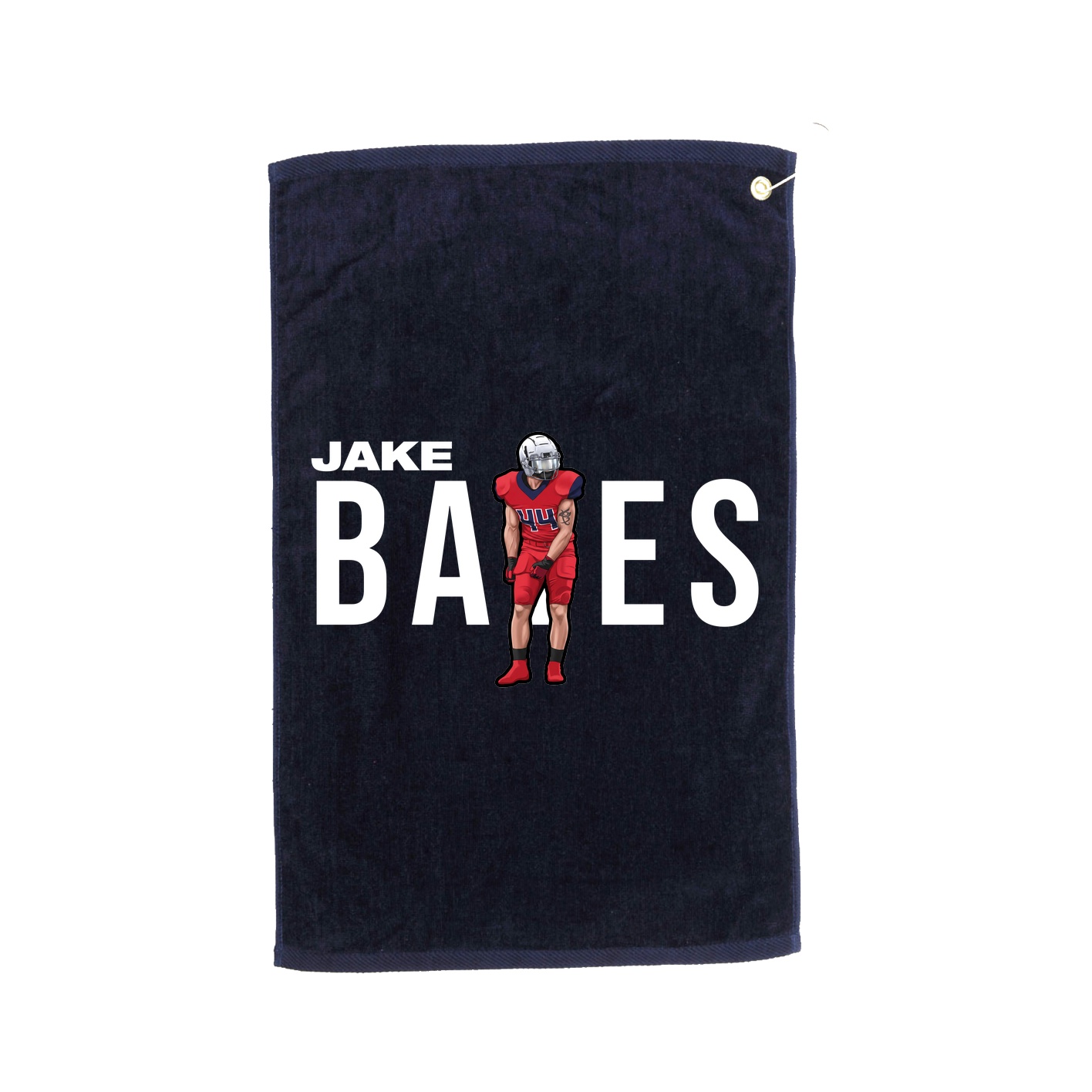 Golf Towel — Player Name in Navy