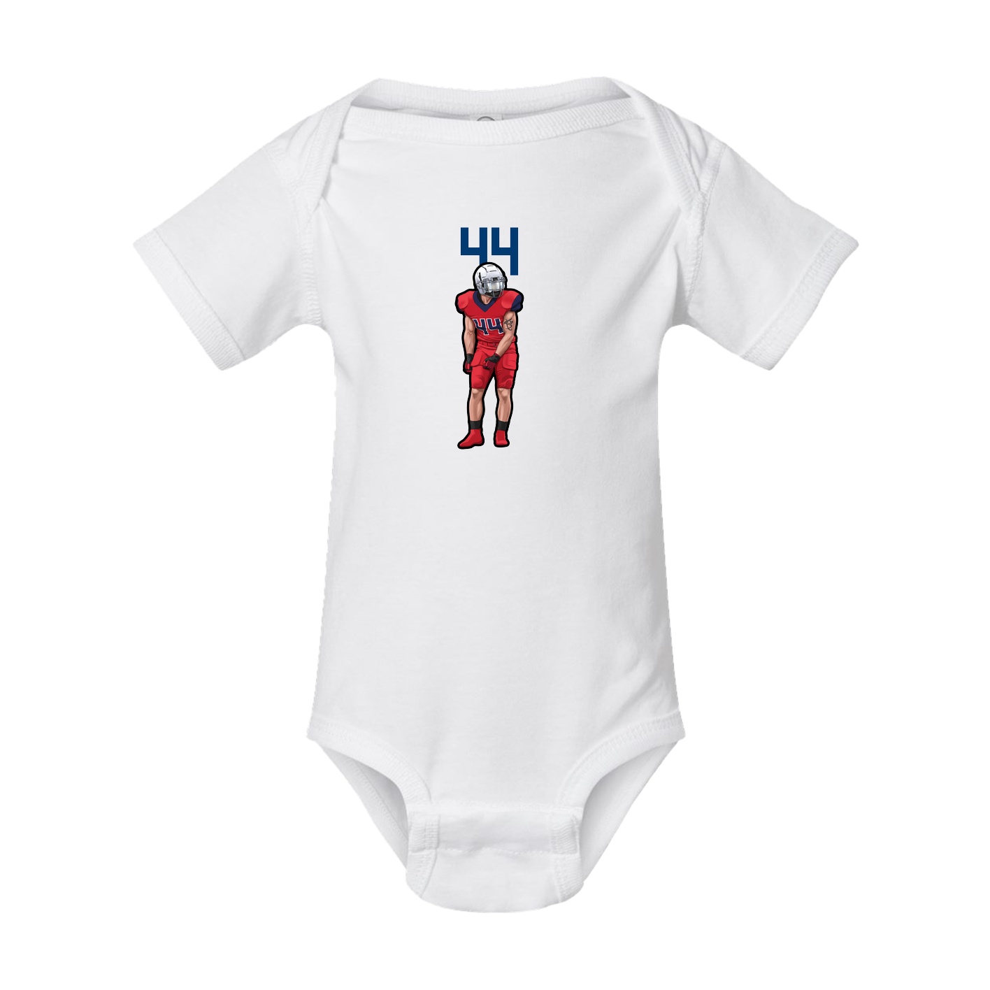 Baby Onesie — Number Top in White