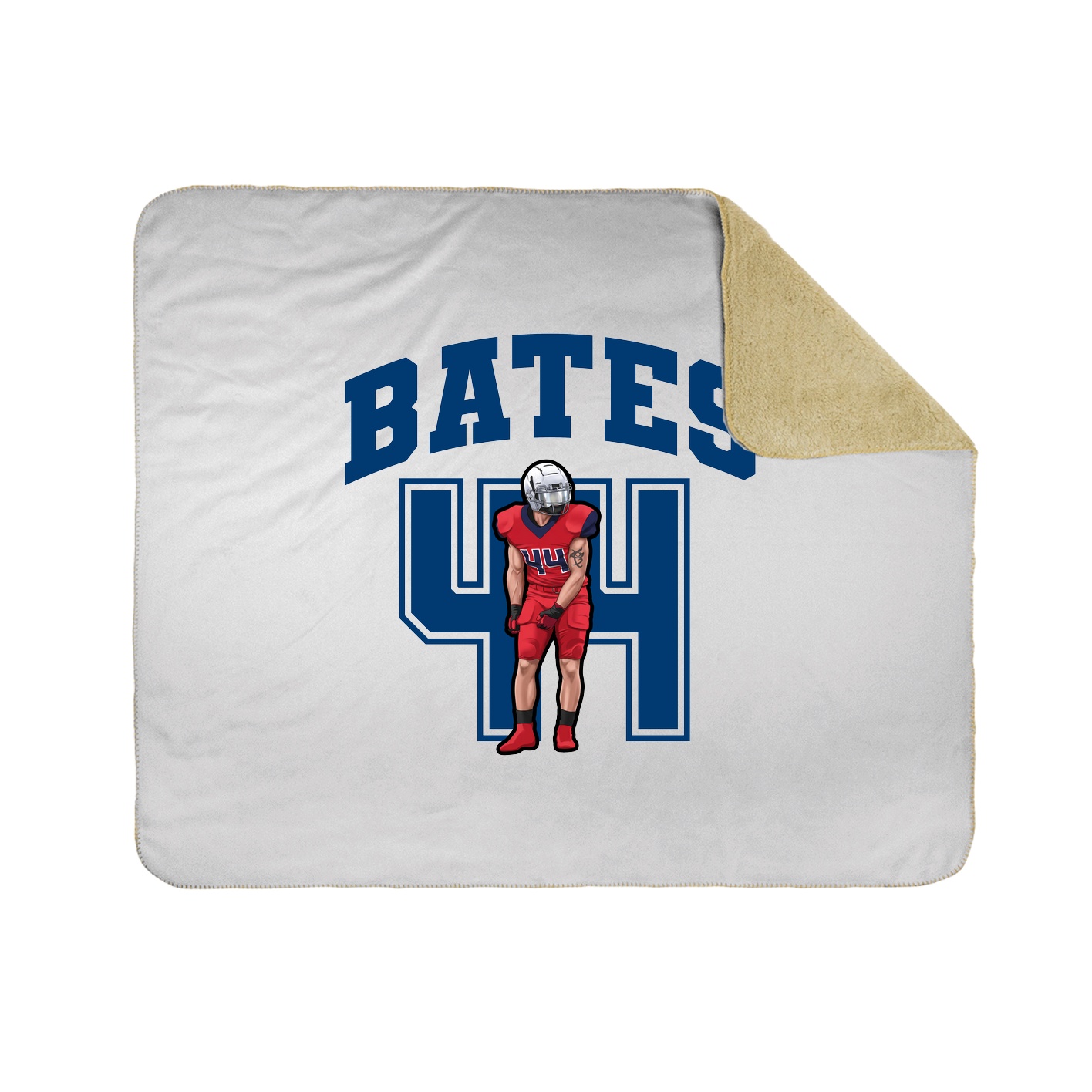 Throw Blanket — Number in White