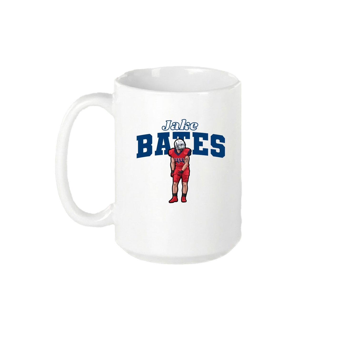 15oz Coffee Mug — Name Arch in White