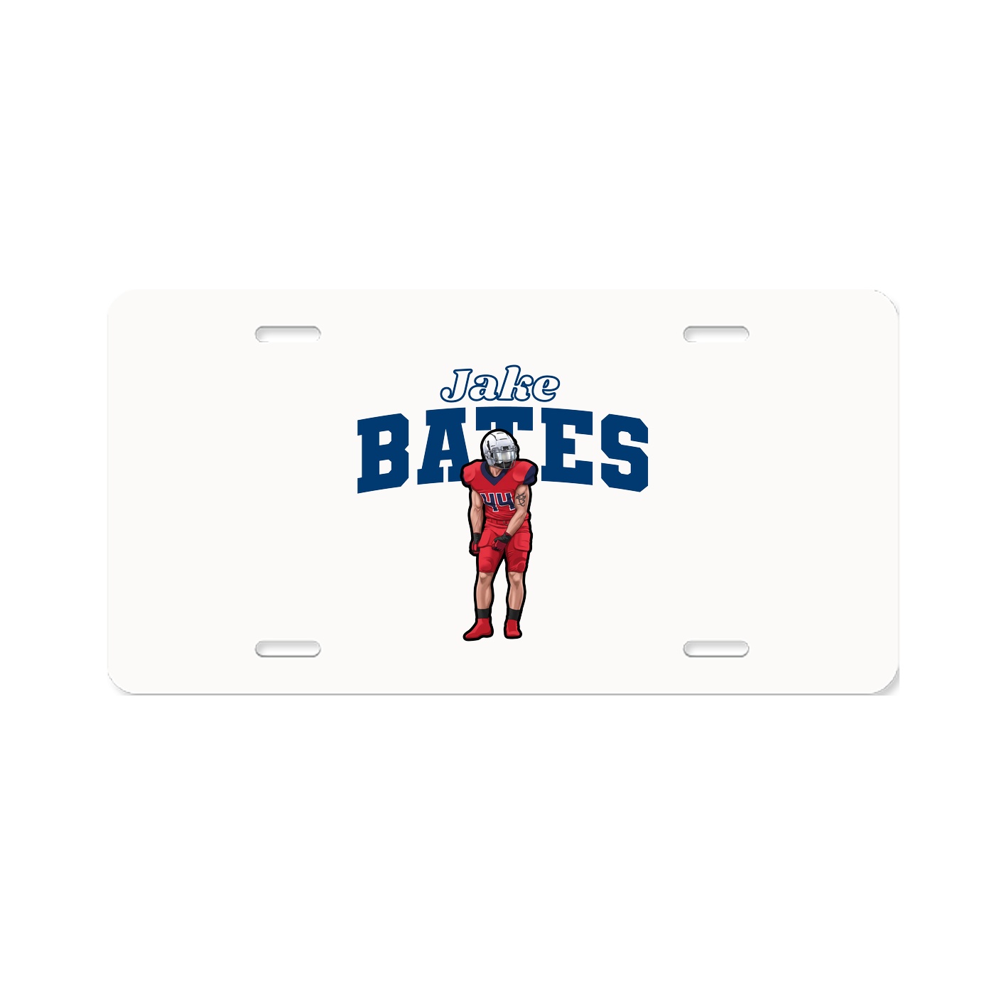 License Plate — Name Arch in Classic