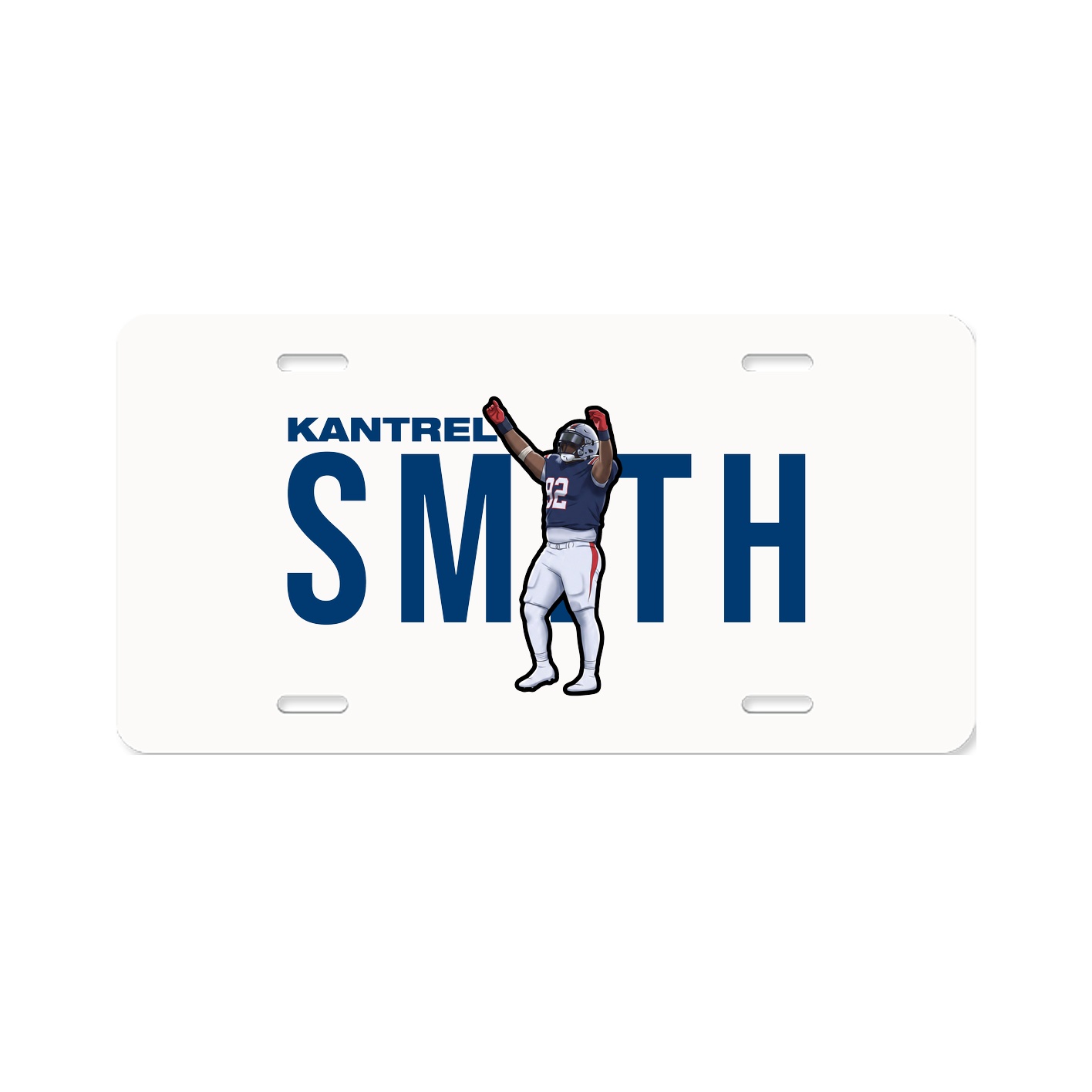 License Plate — Player Name in Classic