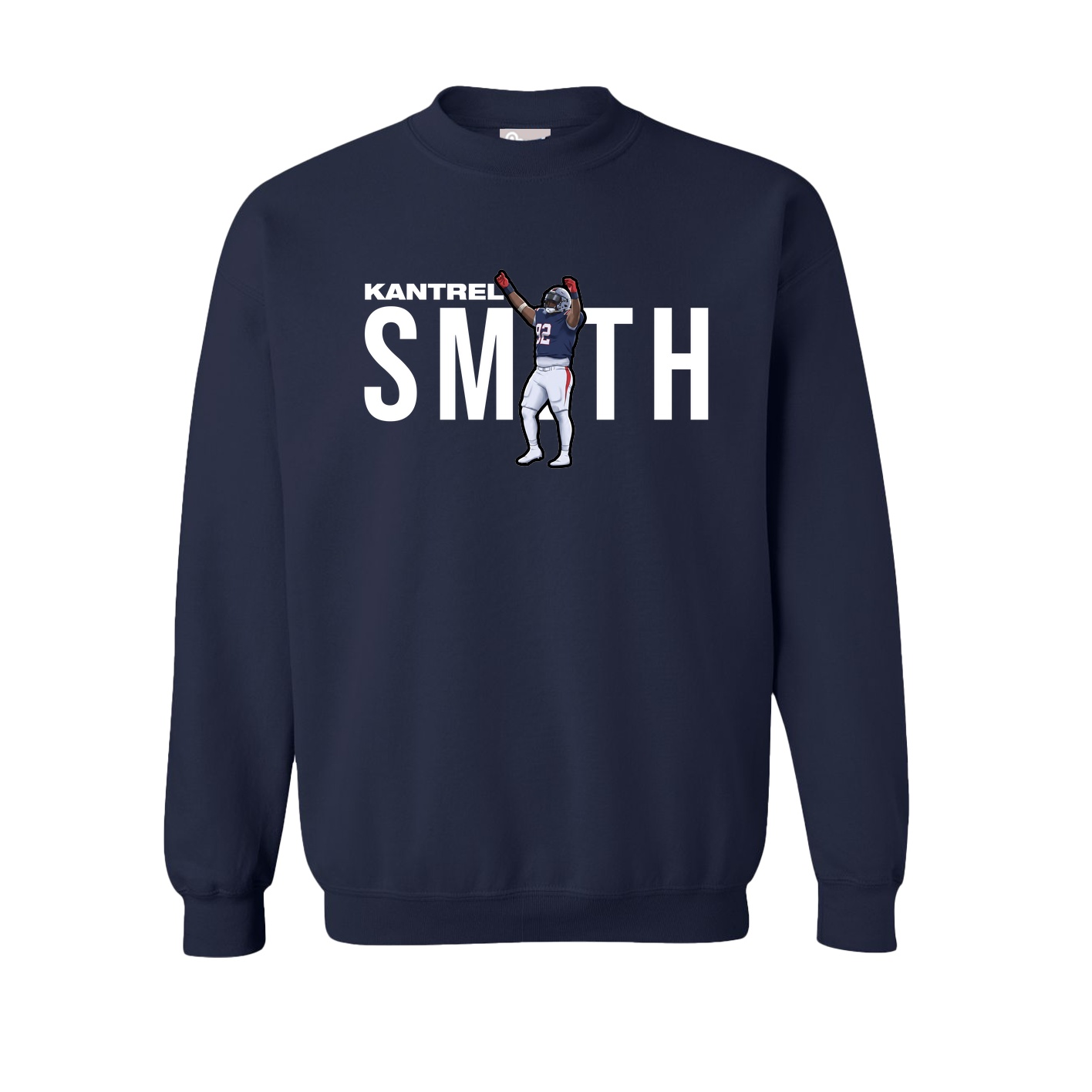 Fleece Crew — Player Name in Navy