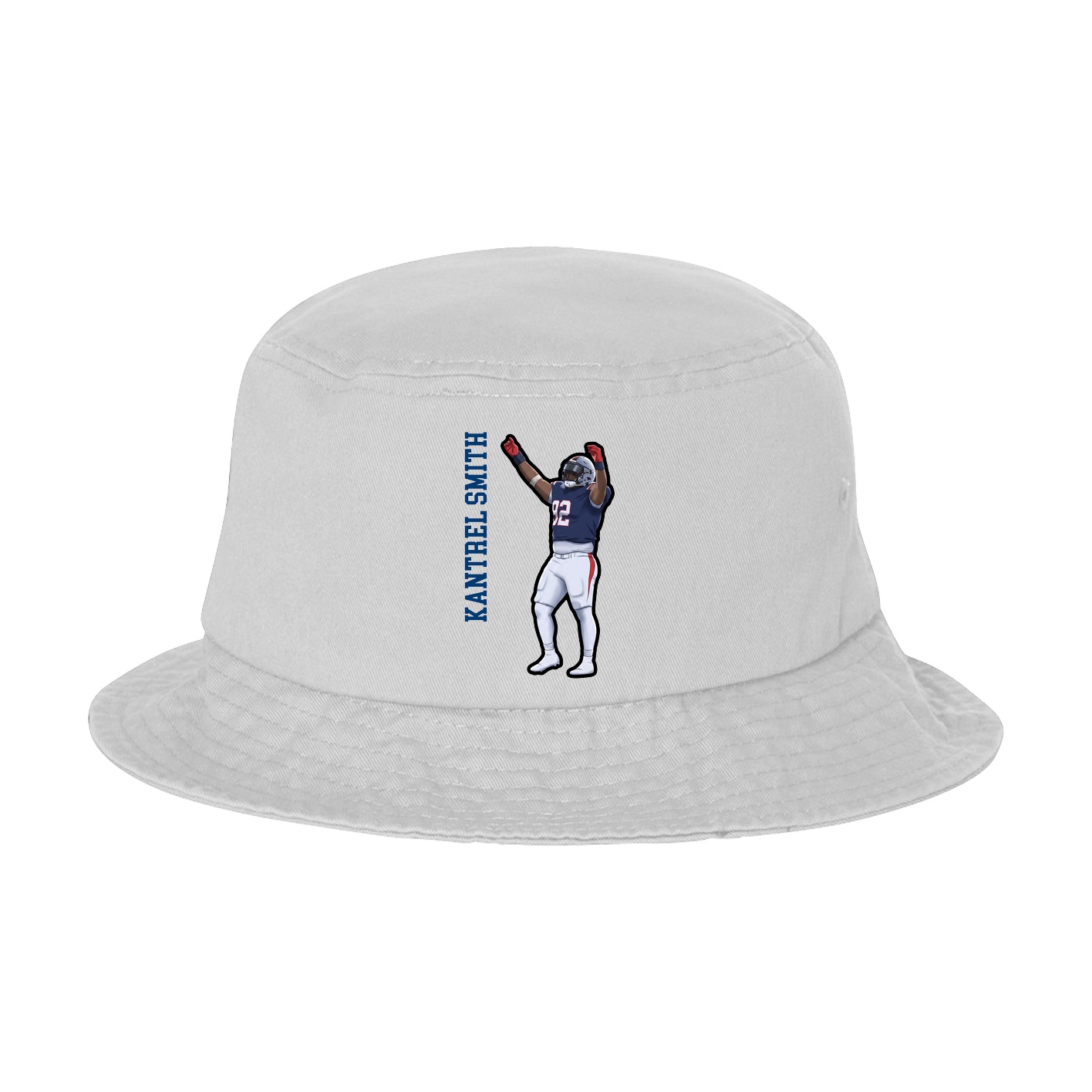 Bucket Cap — Name Vertical in White