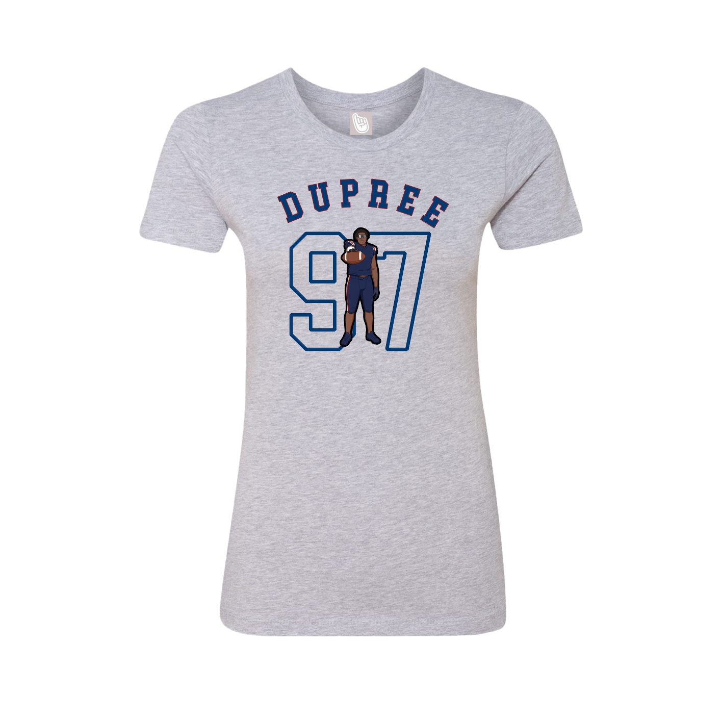 Fitted Women's Tee — Shirsey Arch in Grey