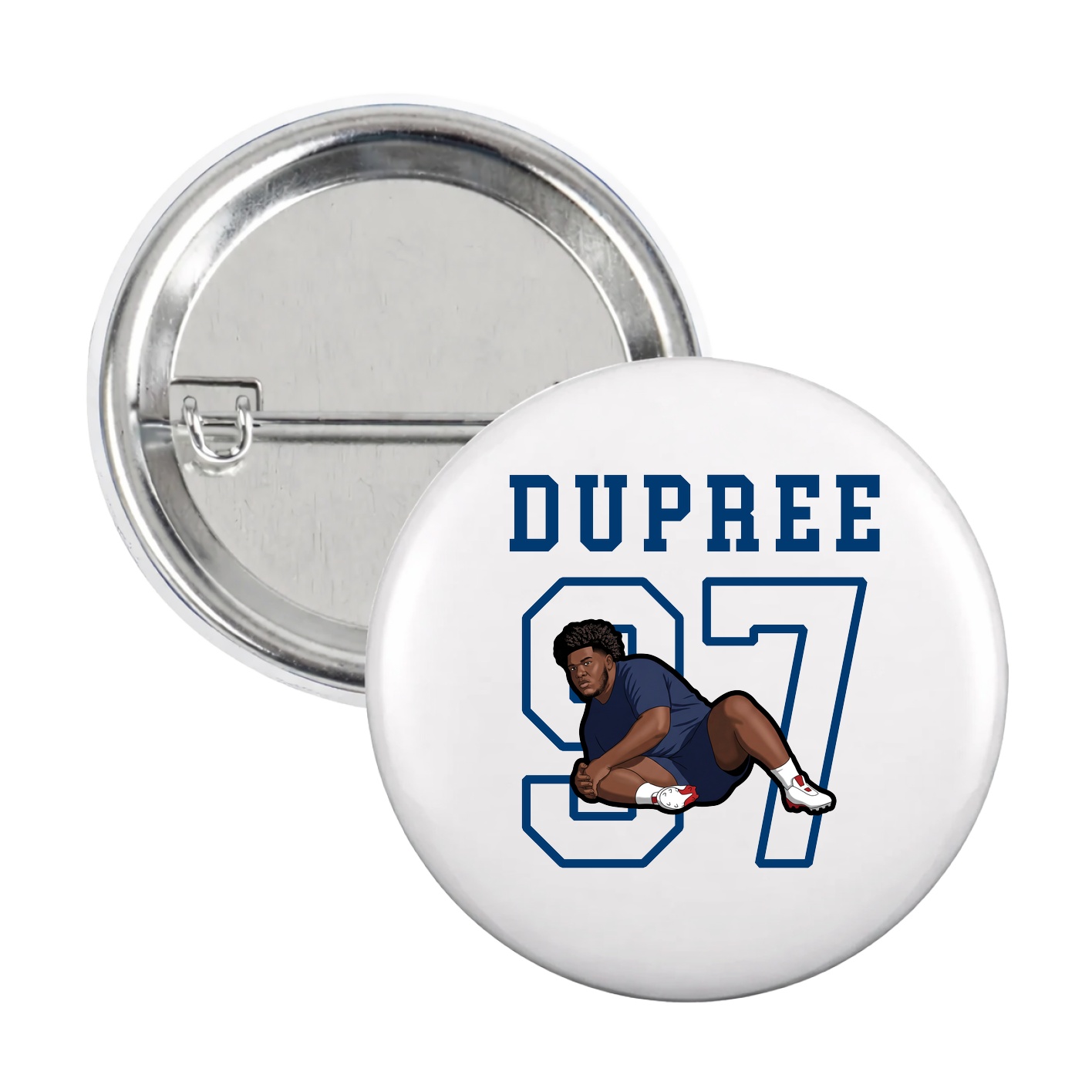 Game Day Button — Shirsey in White