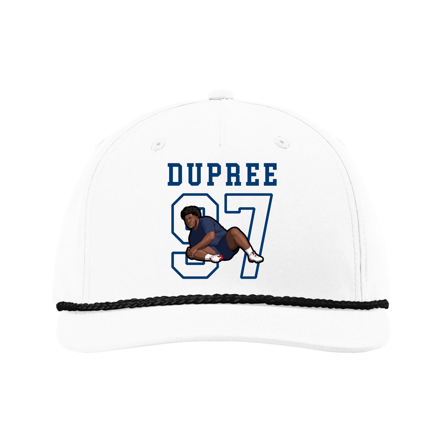 Five-Panel Classic Rope Cap — Shirsey in White