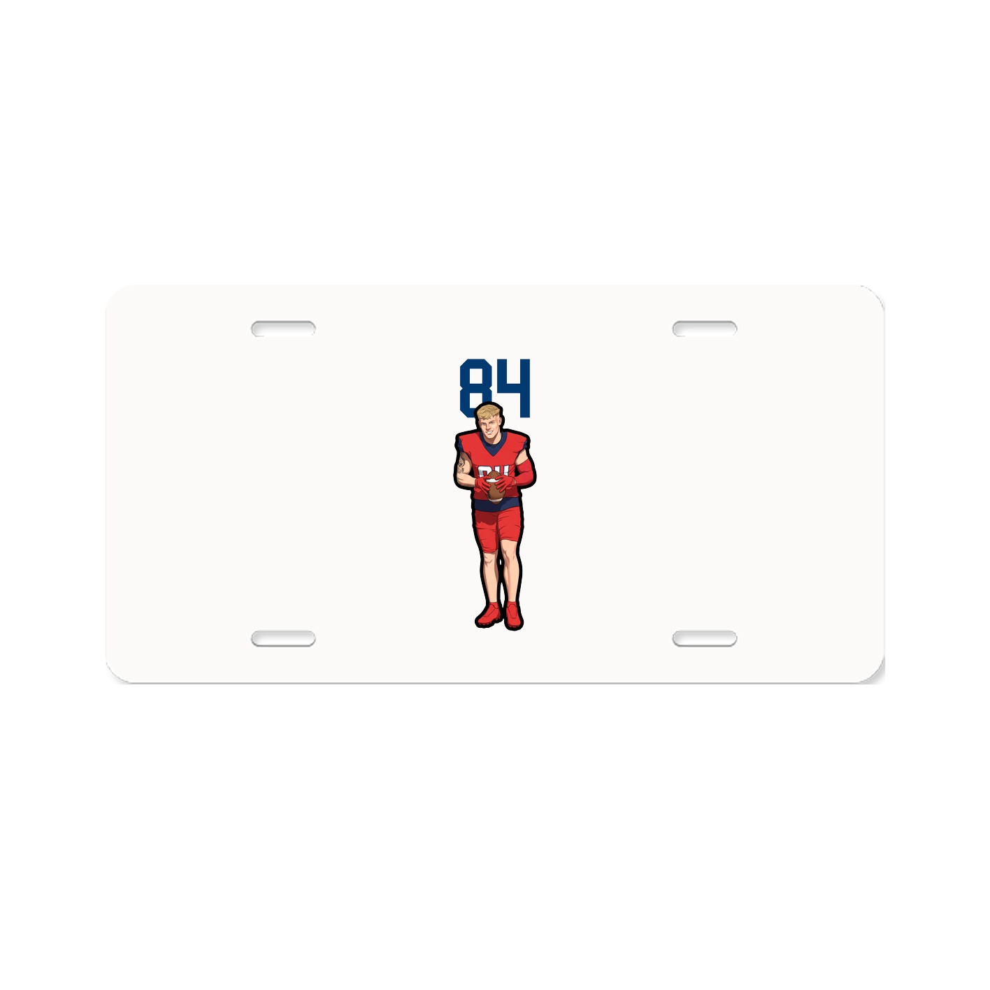 License Plate — Number Top in Classic
