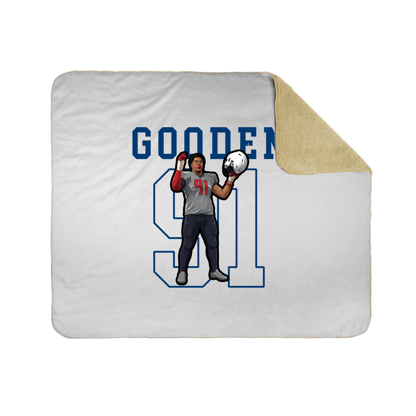 50x60 Sherpa Lined Throw Blanket
