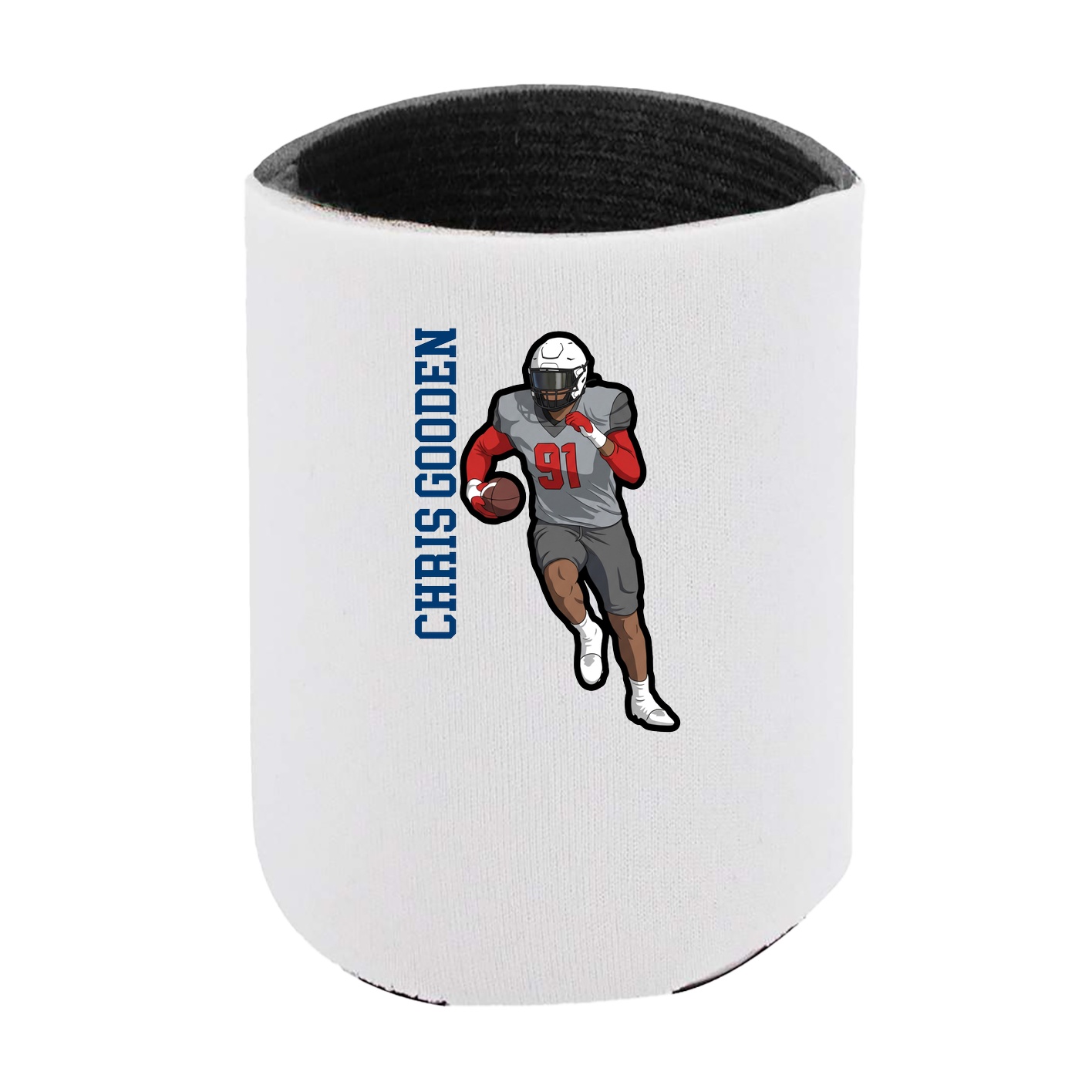 Can Holder — Name Vertical in White