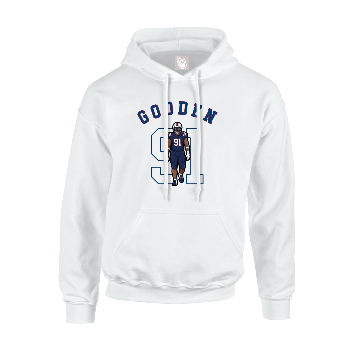 Hoodie — Shirsey Arch in White