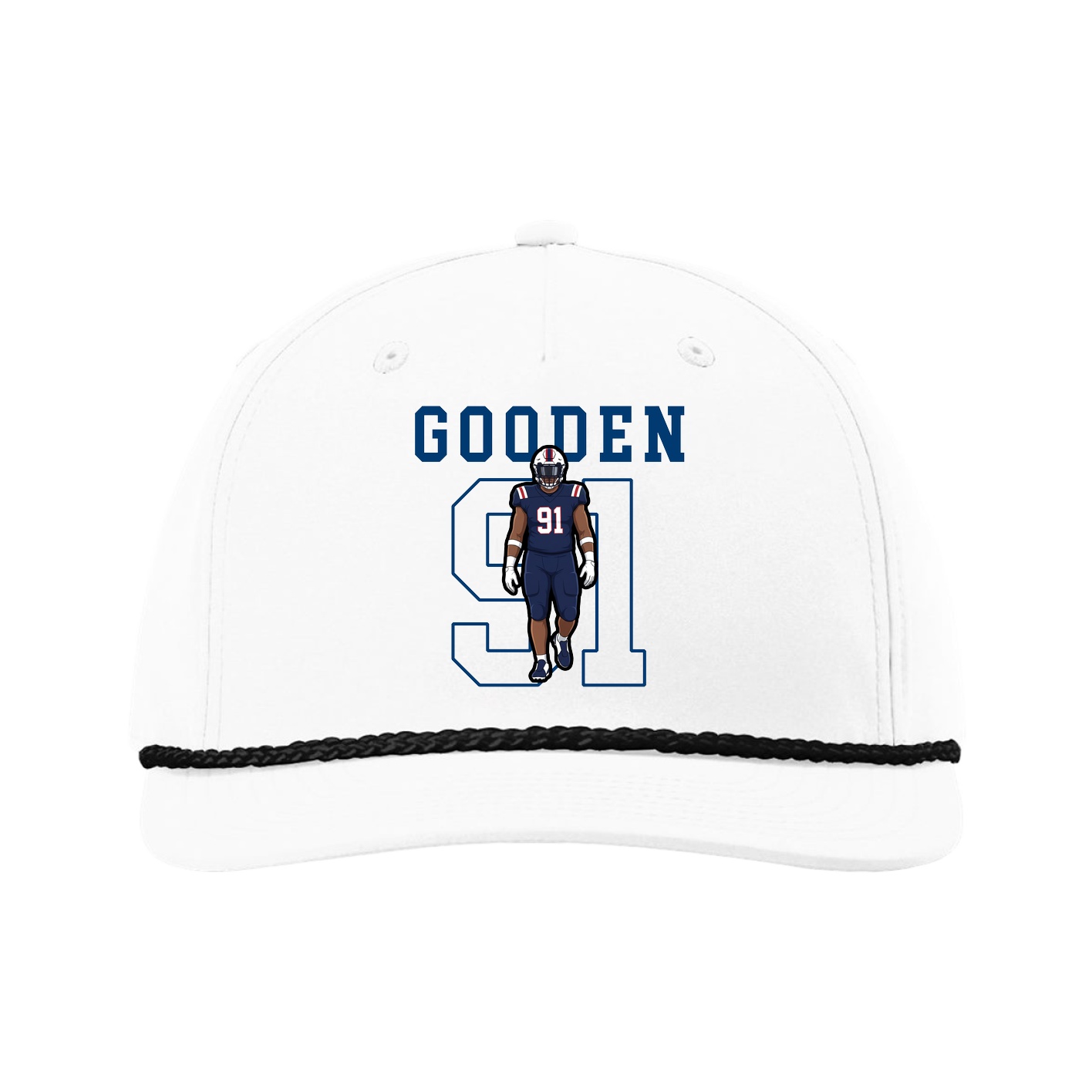 Five-Panel Classic Rope Cap — Shirsey in White