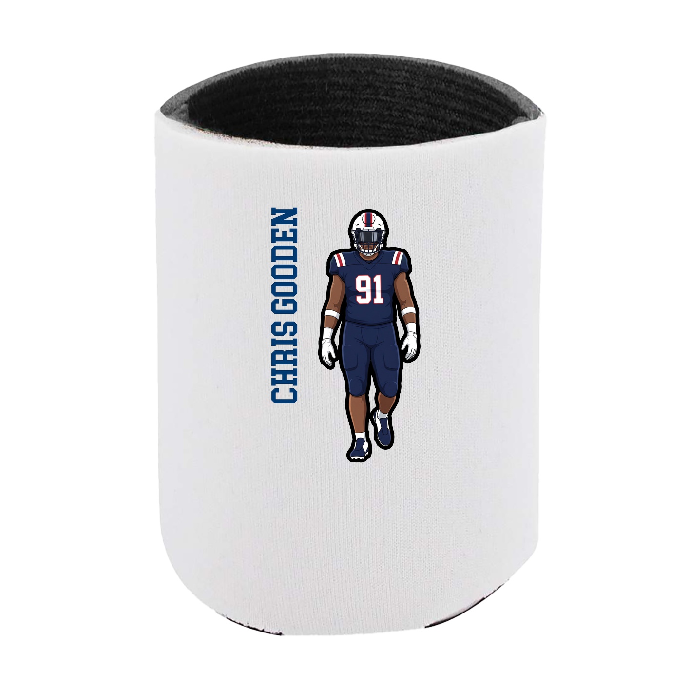 Can Holder — Name Vertical in White