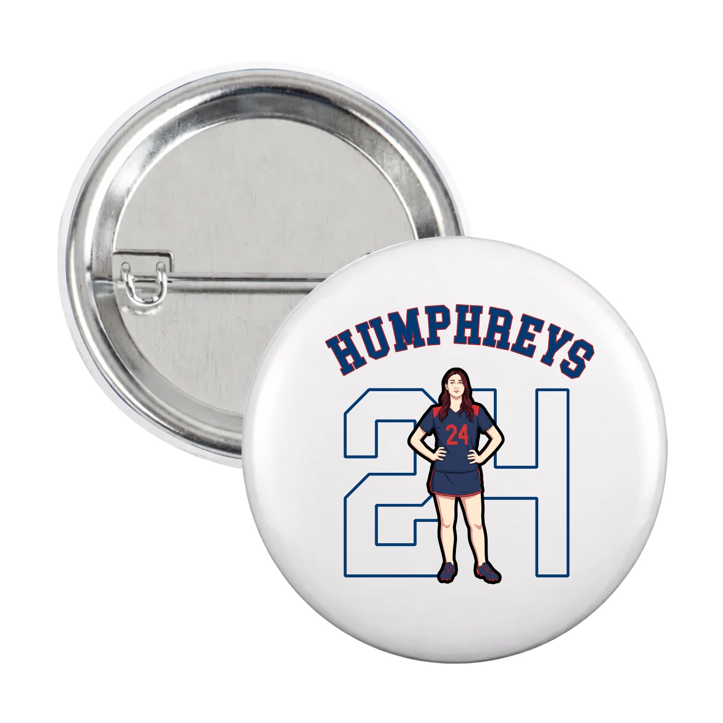 Game Day Button — Shirsey Arch in White