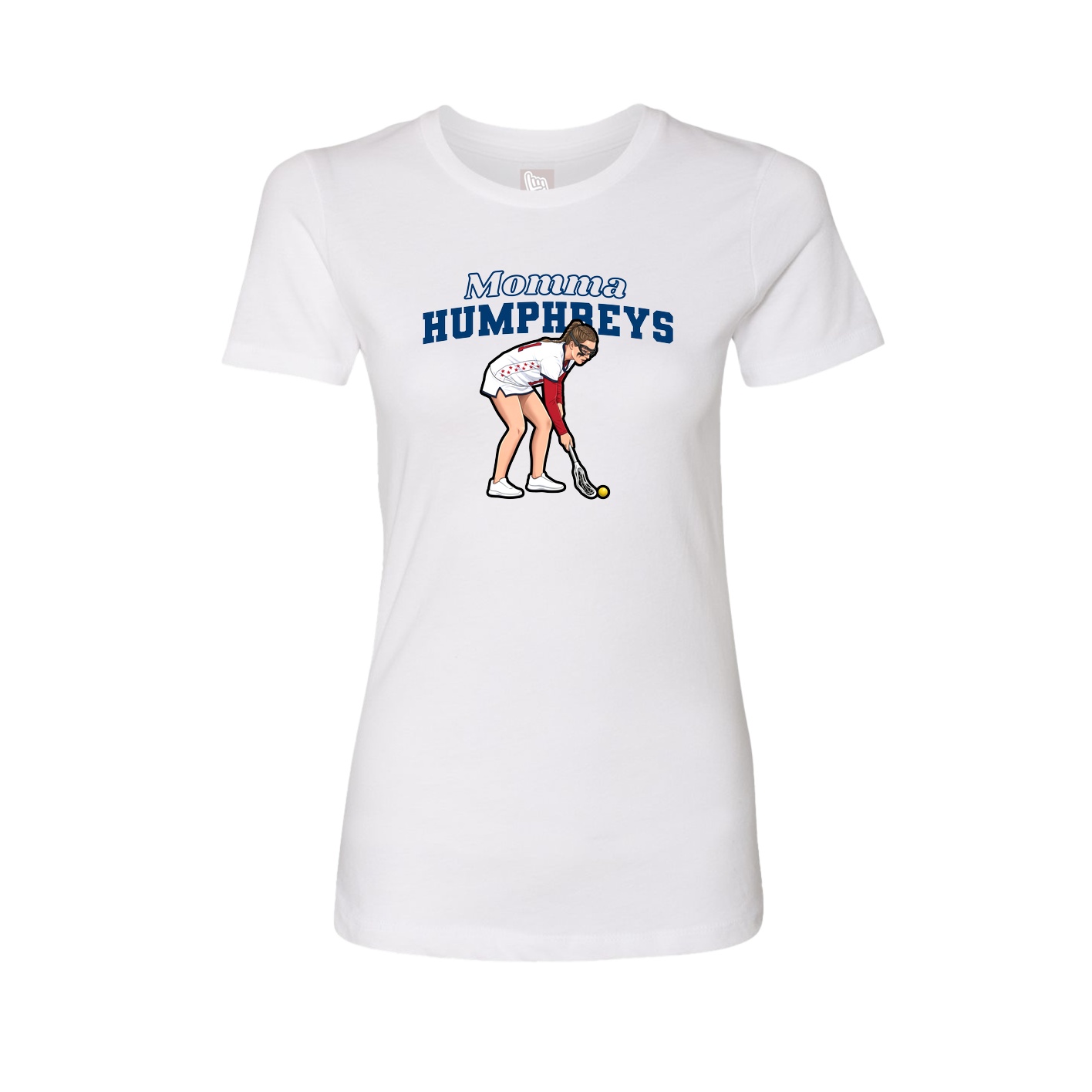 Womens Tee — Mothers Day Block in White