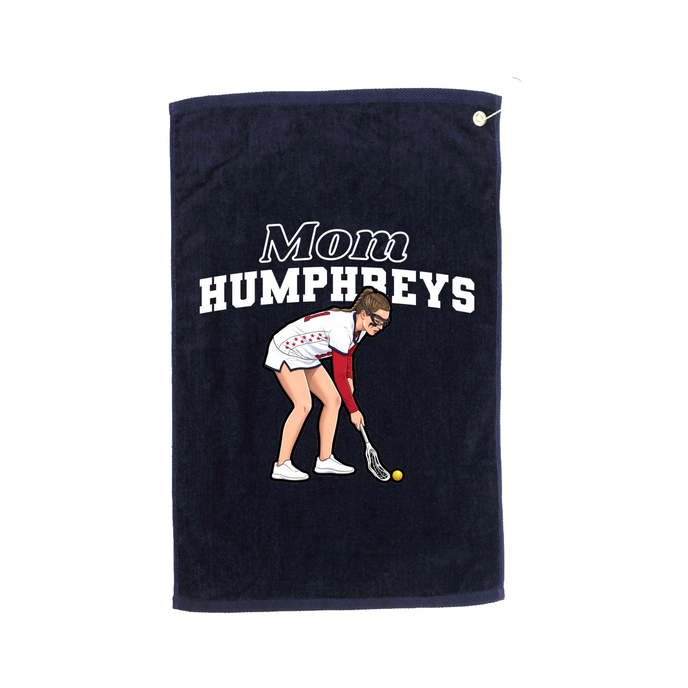 Golf Towel — Mothers Day Block in Navy