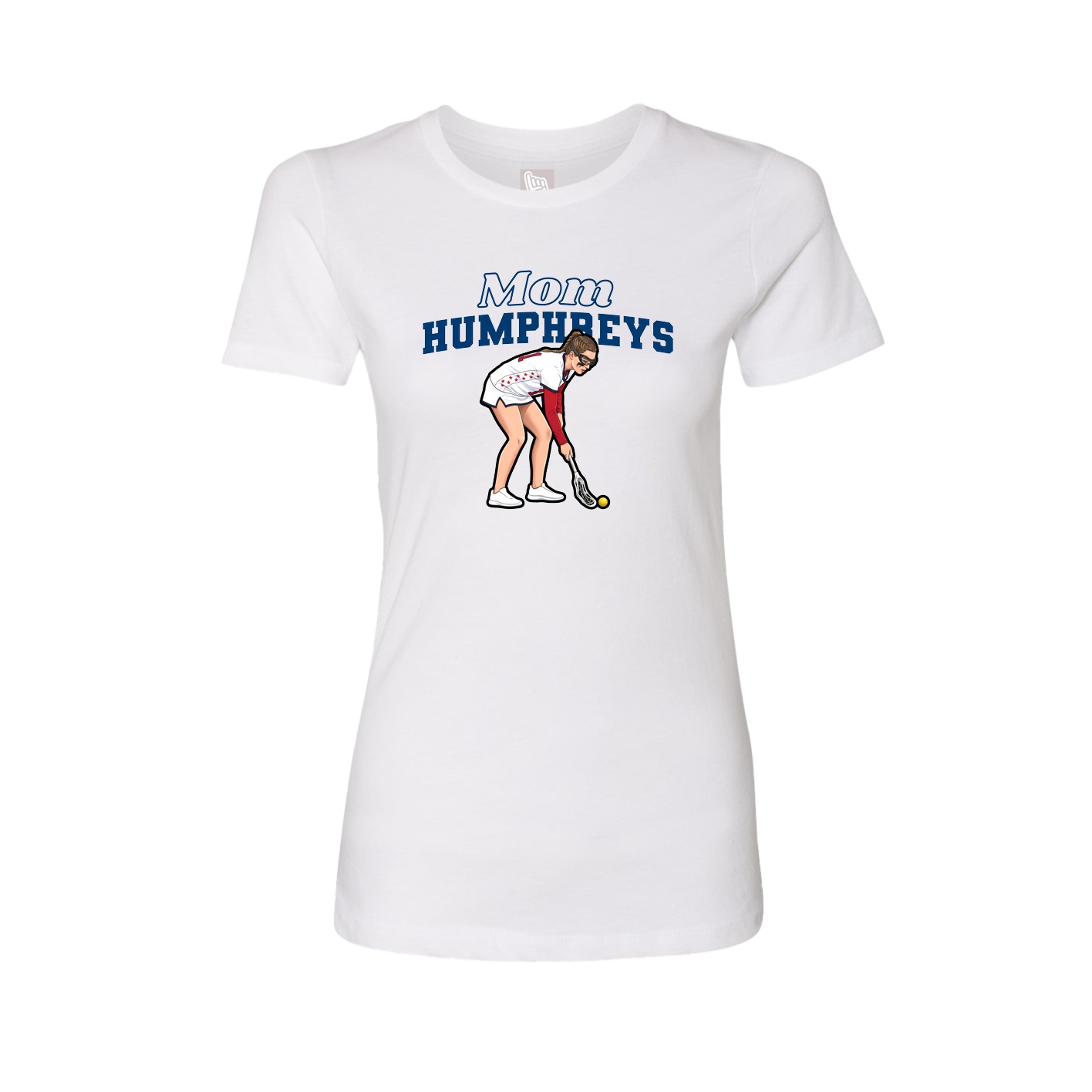 Womens Tee — Mothers Day Block in White